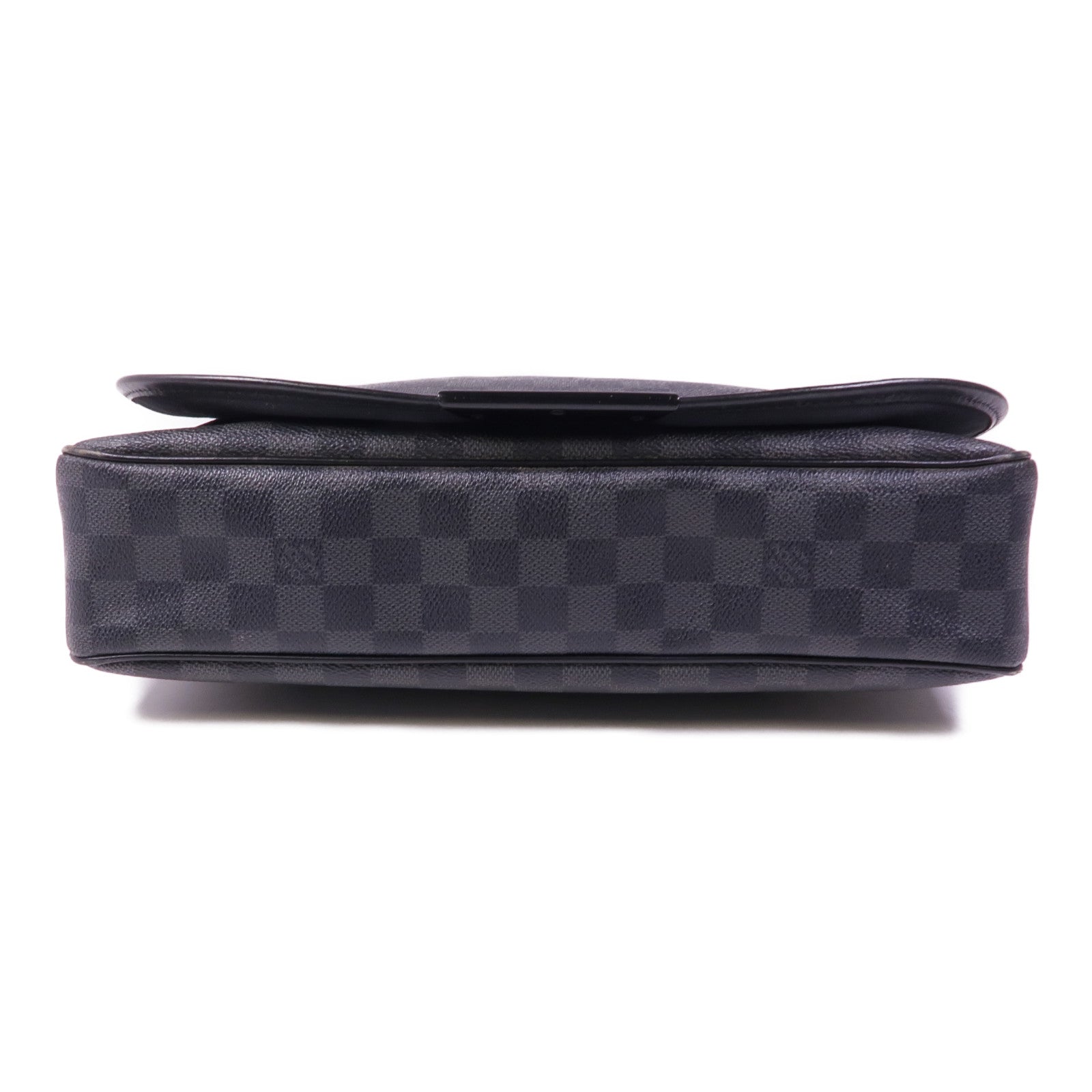 LOUIS VUITTON Damier Graghite Daniel MM銀扣肩背袋