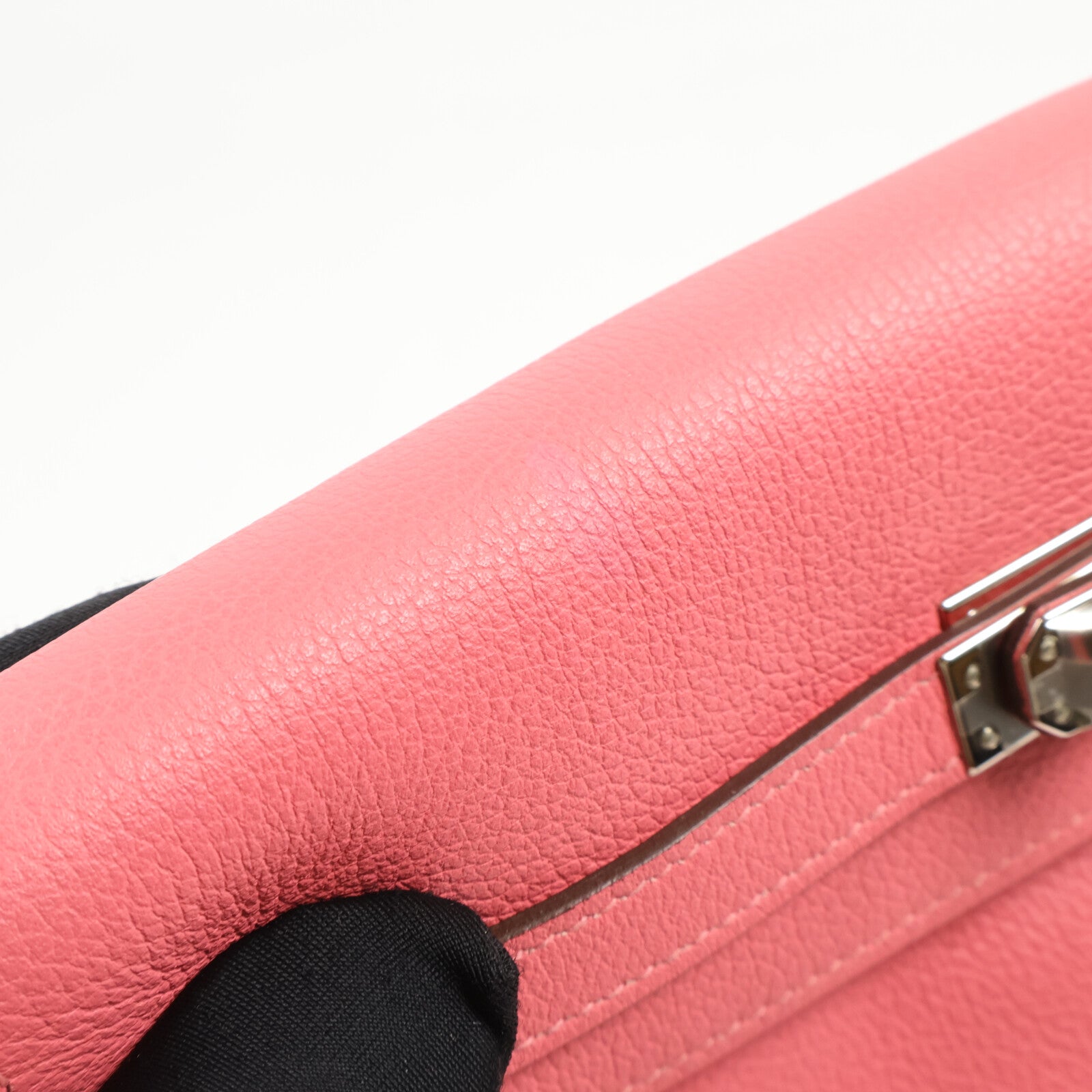 HERMES Evercolor皮革Kelly Danse肩背袋Rose Azalee
