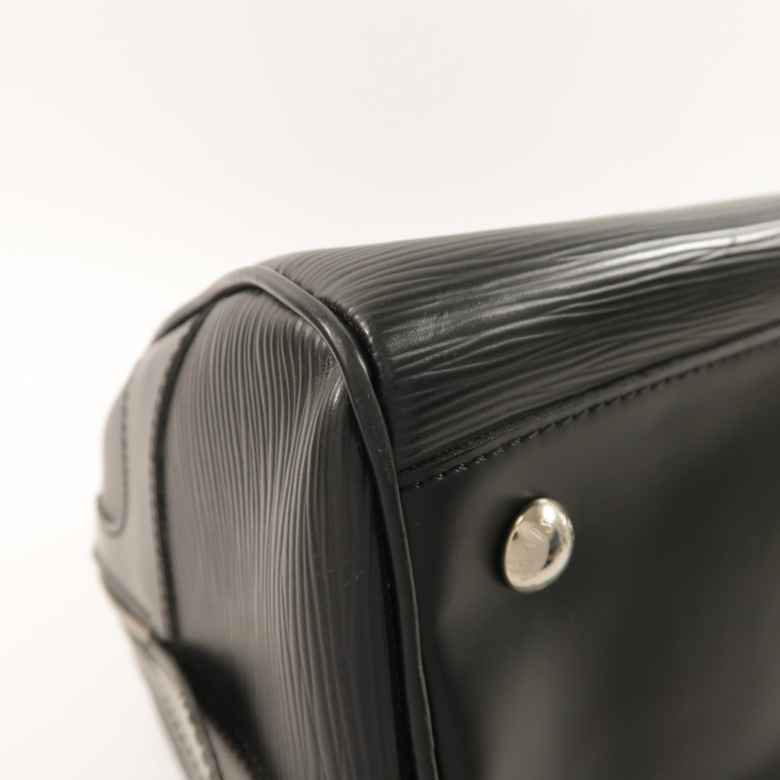LOUIS VUITTON Epi Bowling Montaigne GM銀扣手挽袋