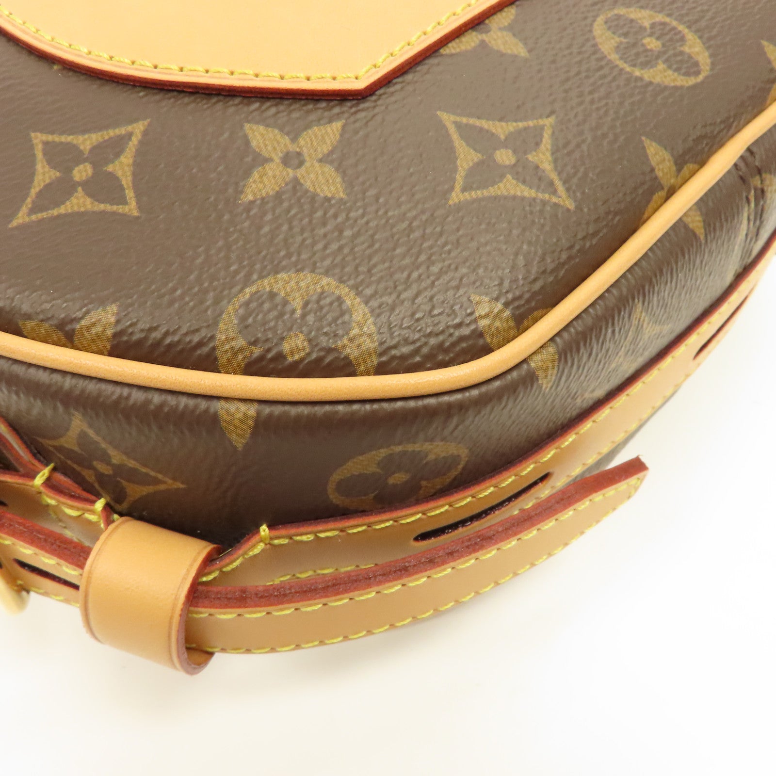 LOUIS VUITTON Monogram Boite Chapeau Souple MM金扣肩背袋啡色
