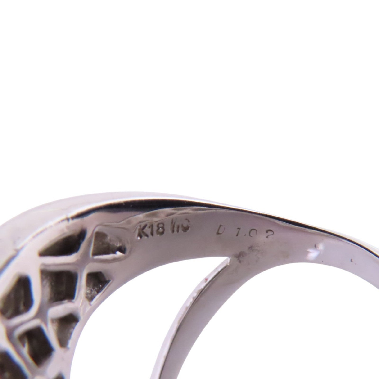 JEWELRY 18K白金/鑽石Diamond Ring戒指US#6.75