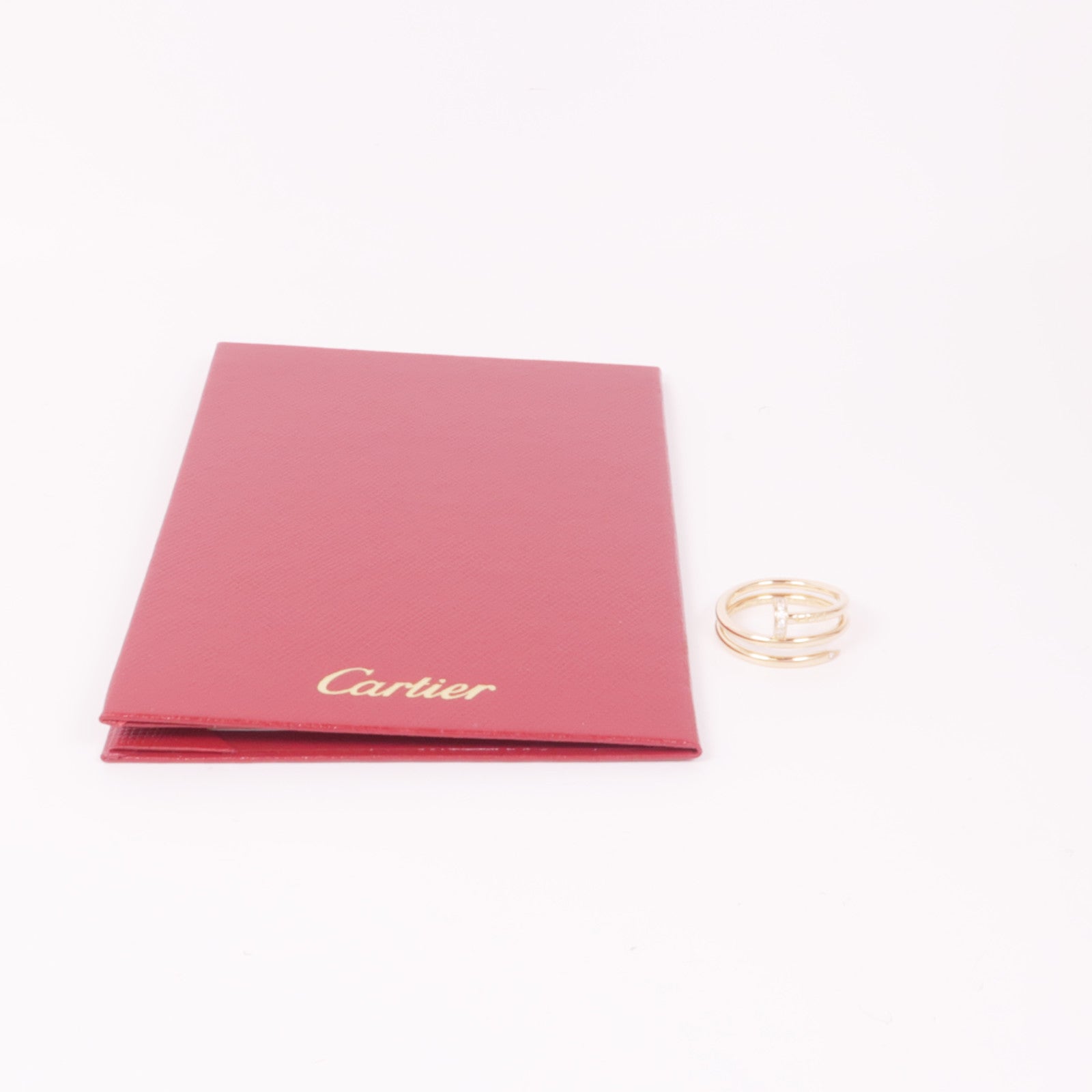CARTIER 18K玫瑰金Juste Un Clou Ring鑽石戒指Cartier#52/US#6