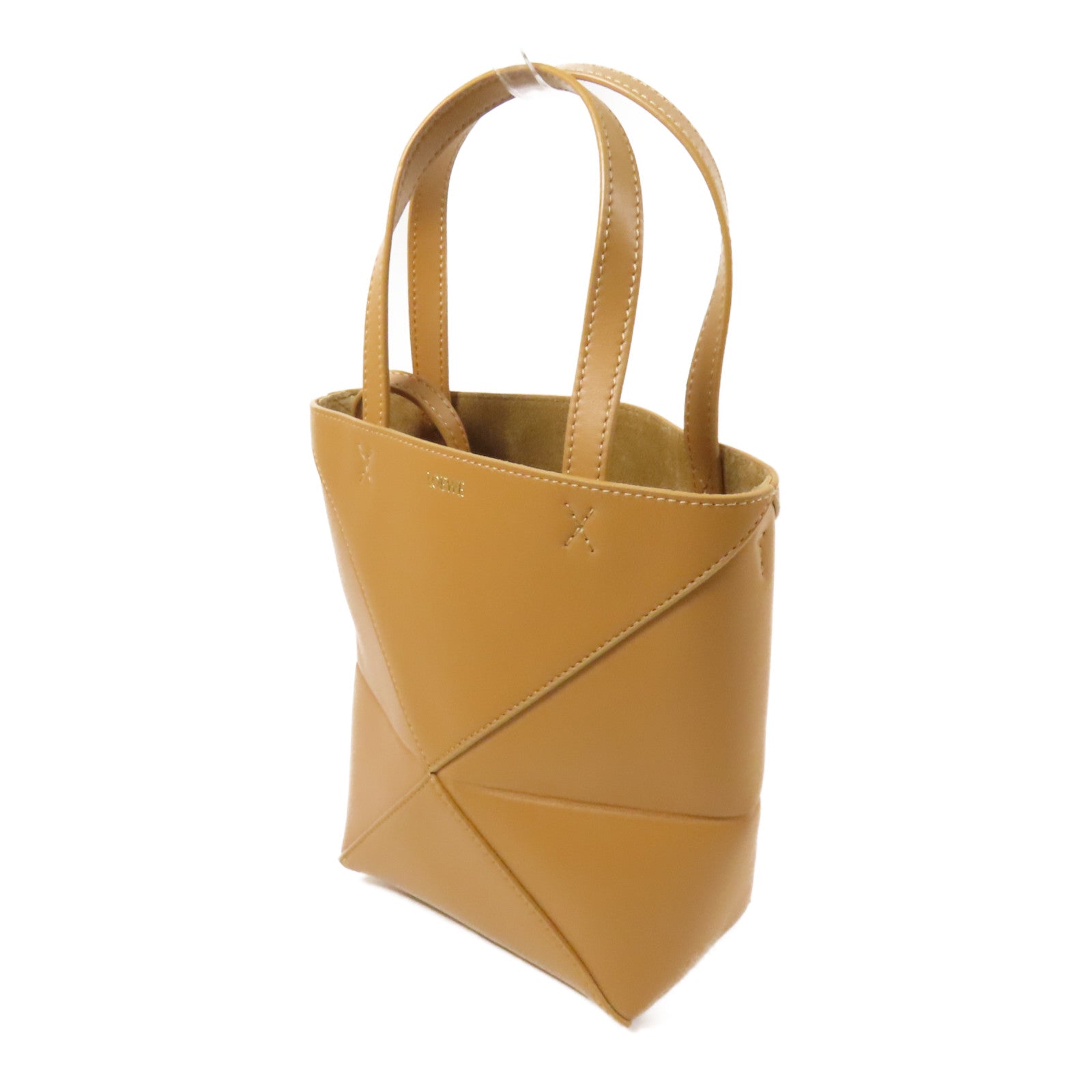 LOEWE 牛皮皮革Puzzle Mini Fold Bag金扣手挽肩背兩用袋