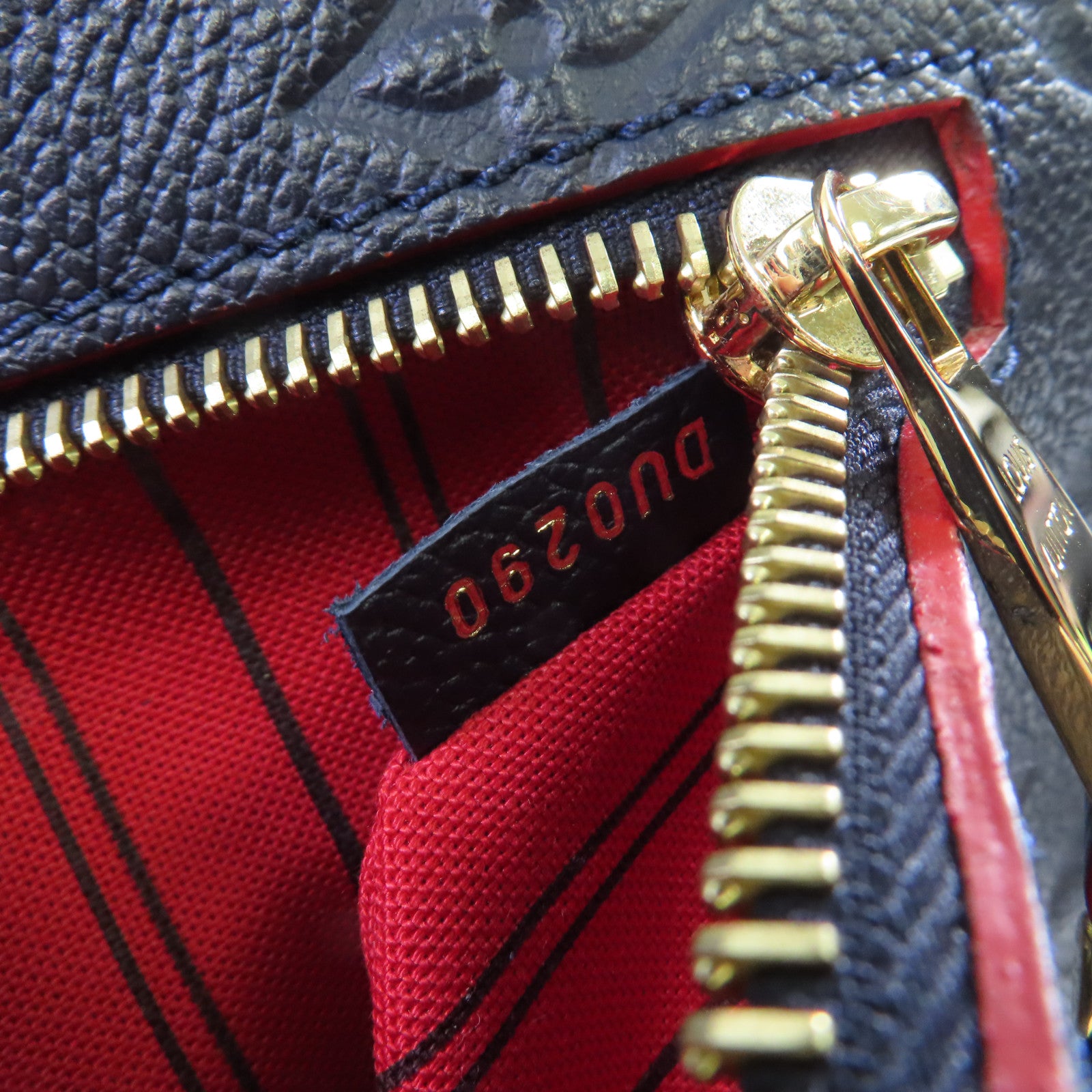 LOUIS VUITTON Monogram Empreinte Pochette Metis 2Way Shoulder Bag金扣手挽肩背兩用袋寶藍色/紅色