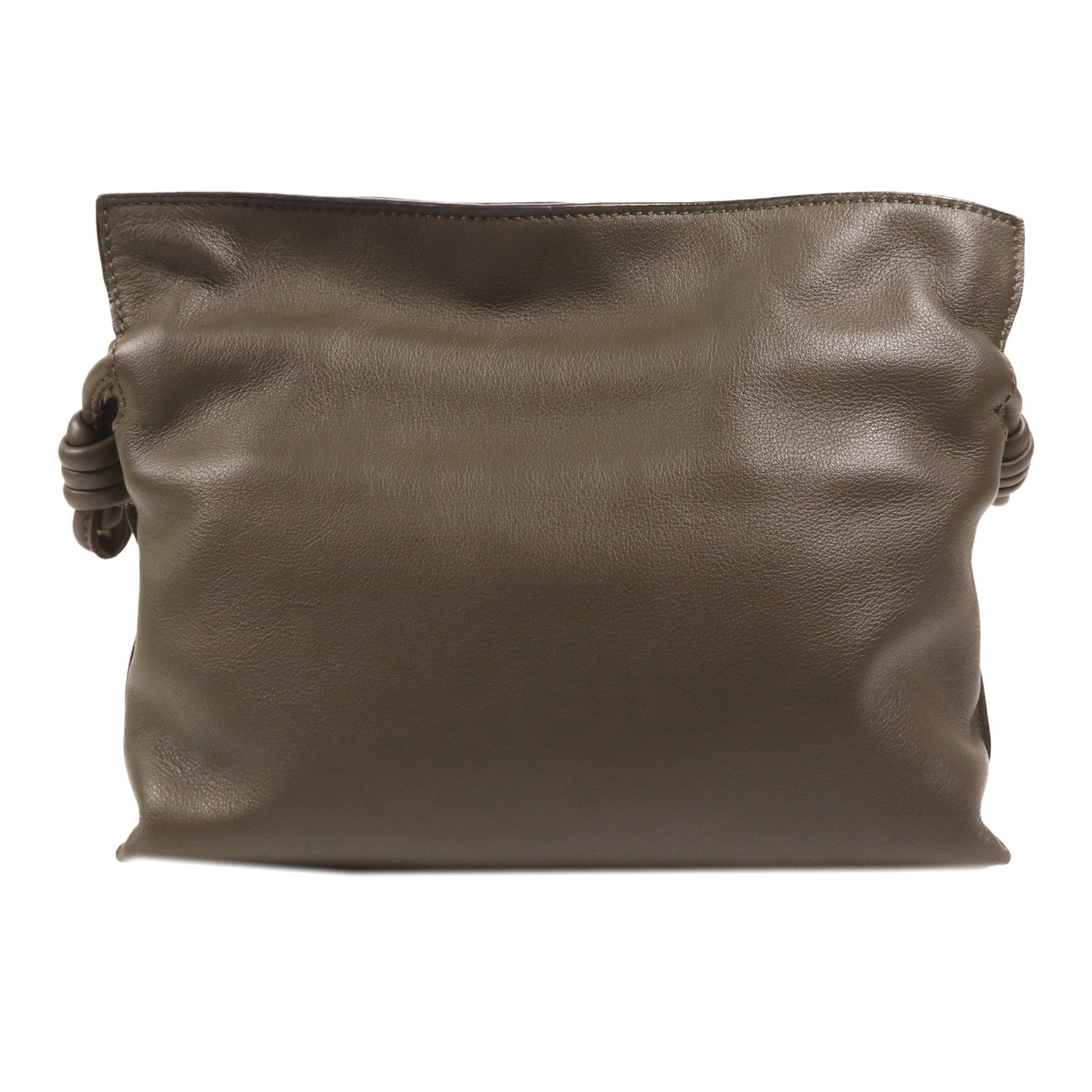 LOEWE 牛皮皮革Flamenco Clutch M金扣肩背袋