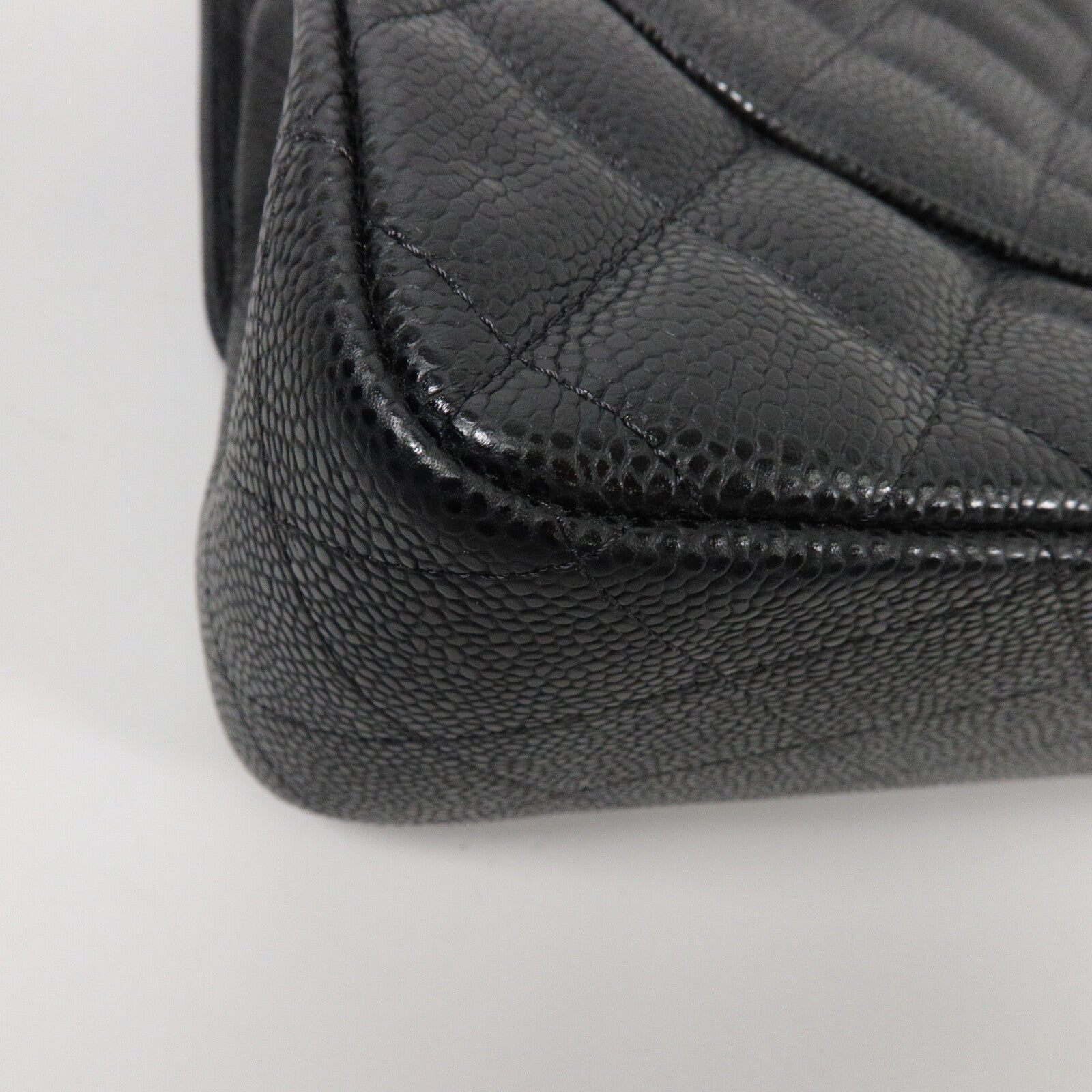 CHANEL 牛皮皮革Large Classic鏈帶肩背袋