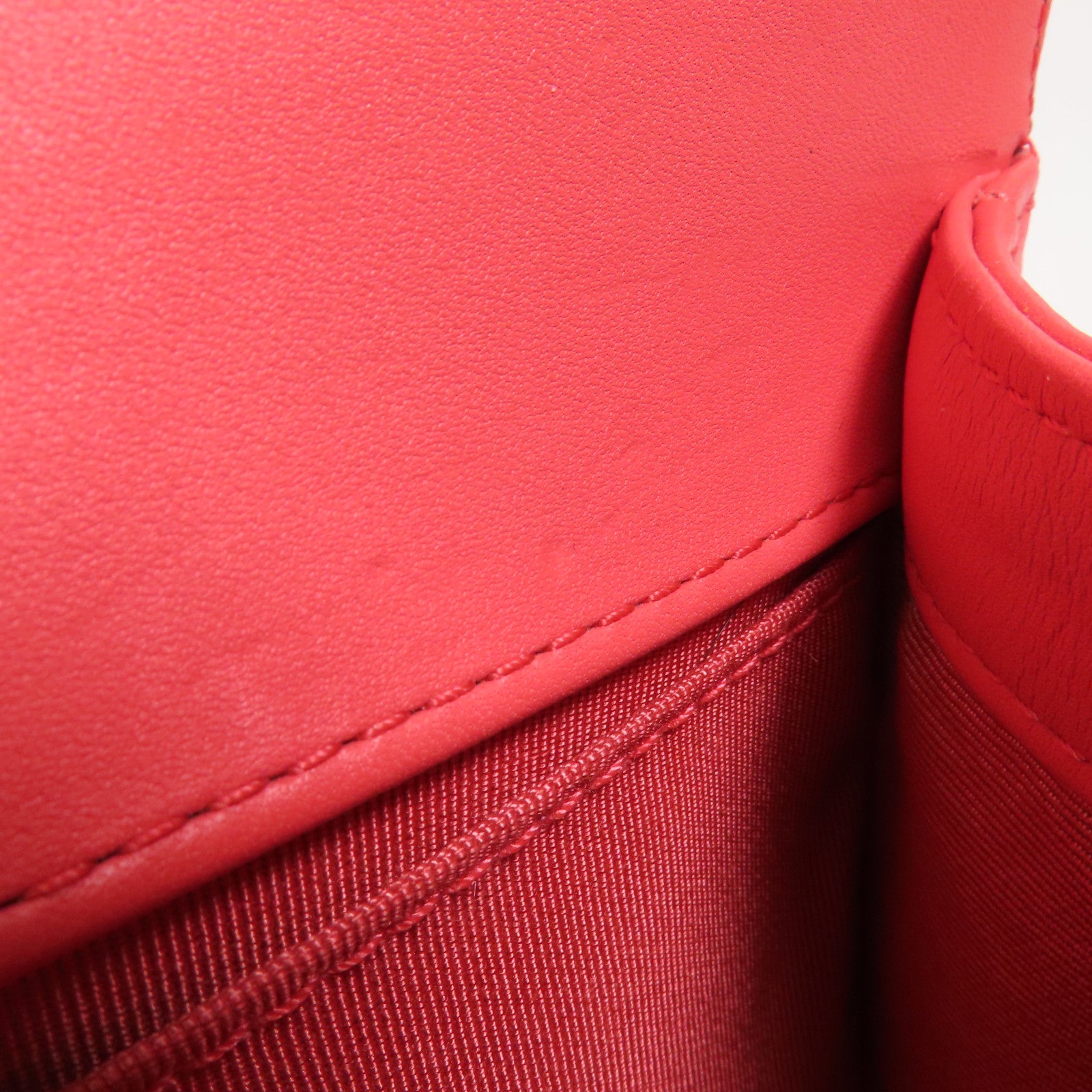 CHANEL Tweed/羊皮皮革Boy 20金扣鏈帶肩背袋