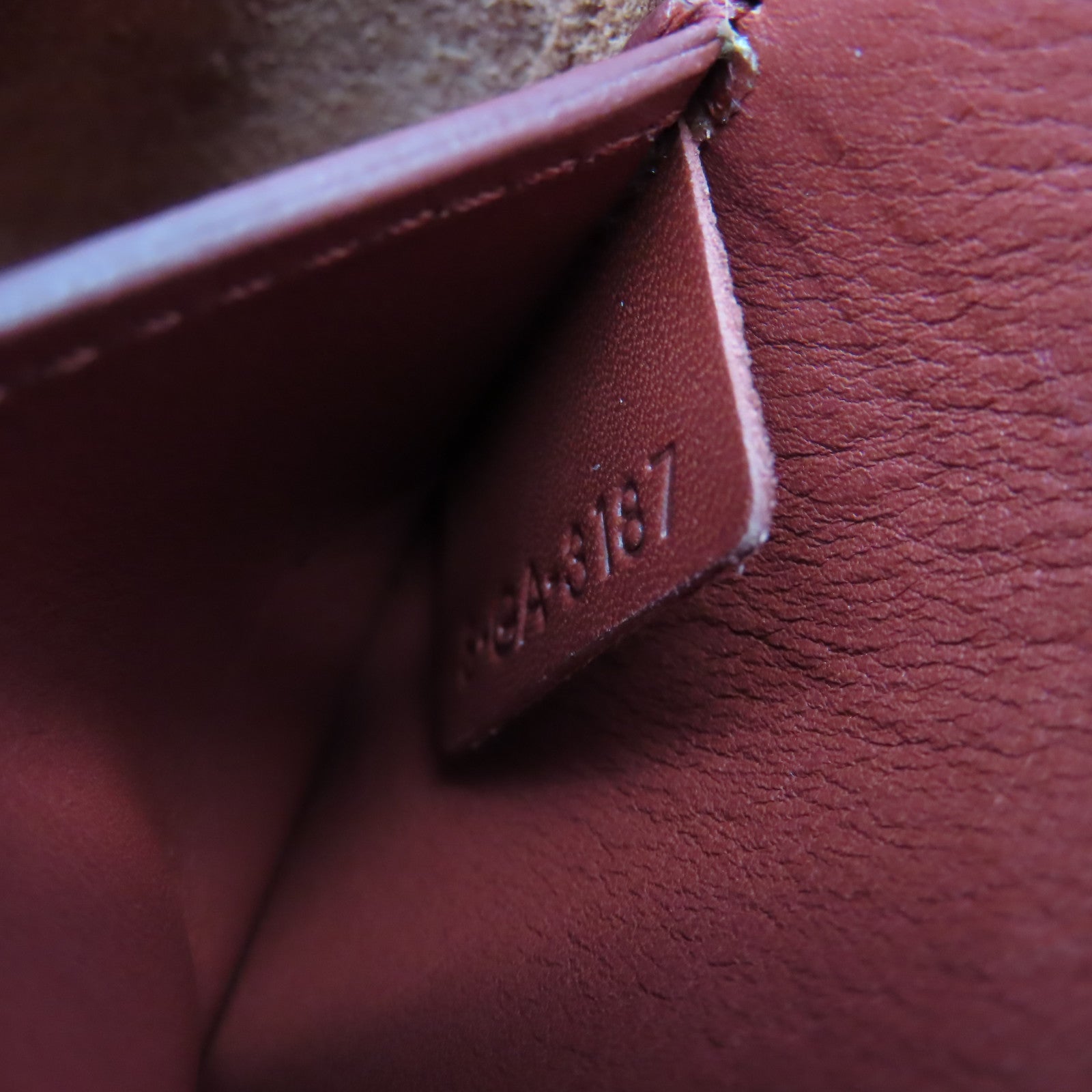 CELINE 【激減優惠】牛皮皮革Chain Shoulder Bag鏈帶肩背袋紅色