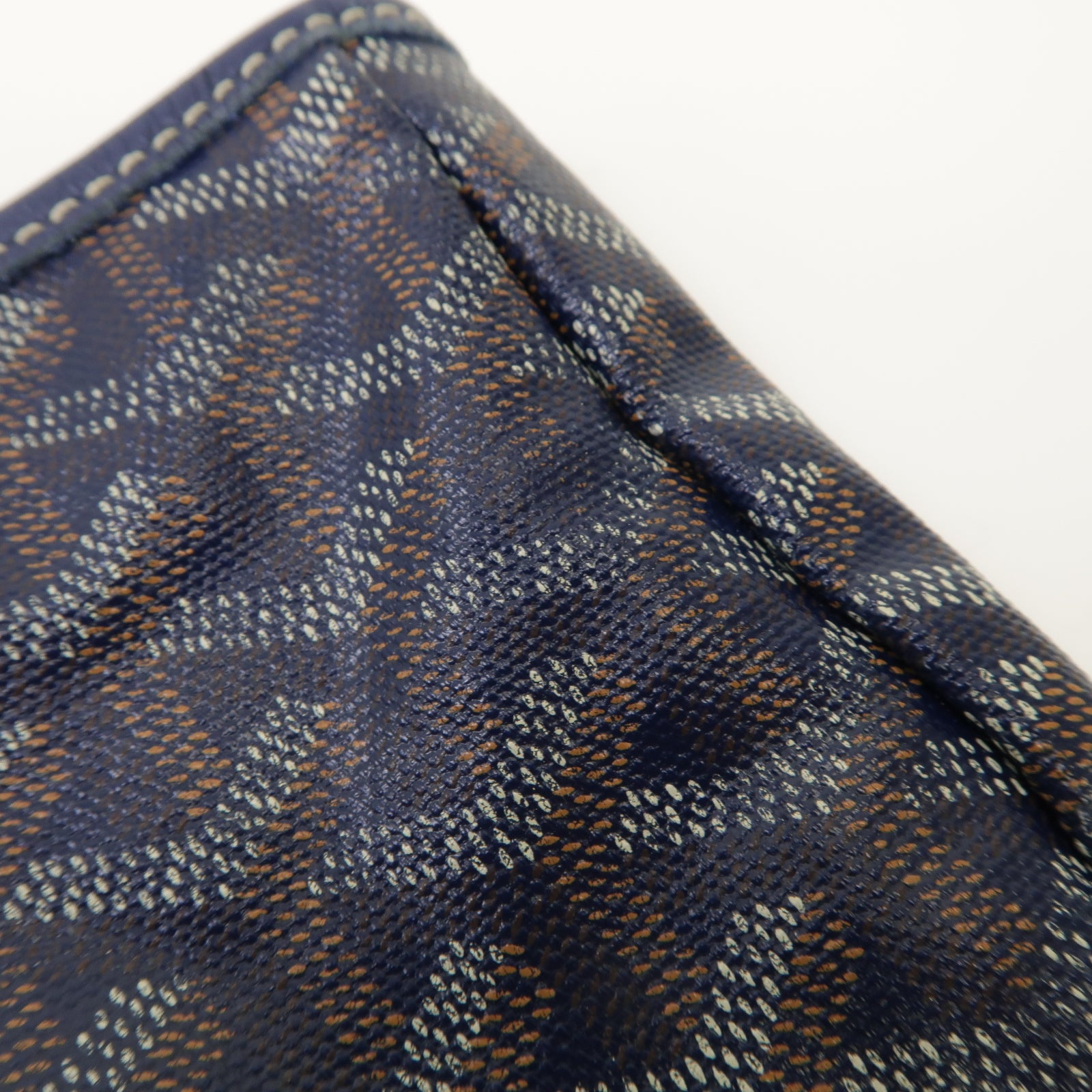 GOYARD 塗層帆布Saint Louis PM銀扣手挽袋藍色