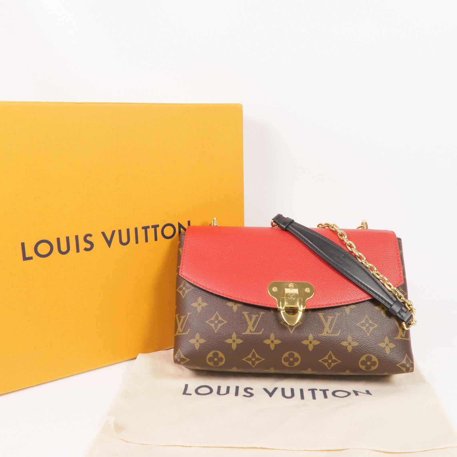 LOUIS VUITTON Monogram Saint Placide金扣肩背袋