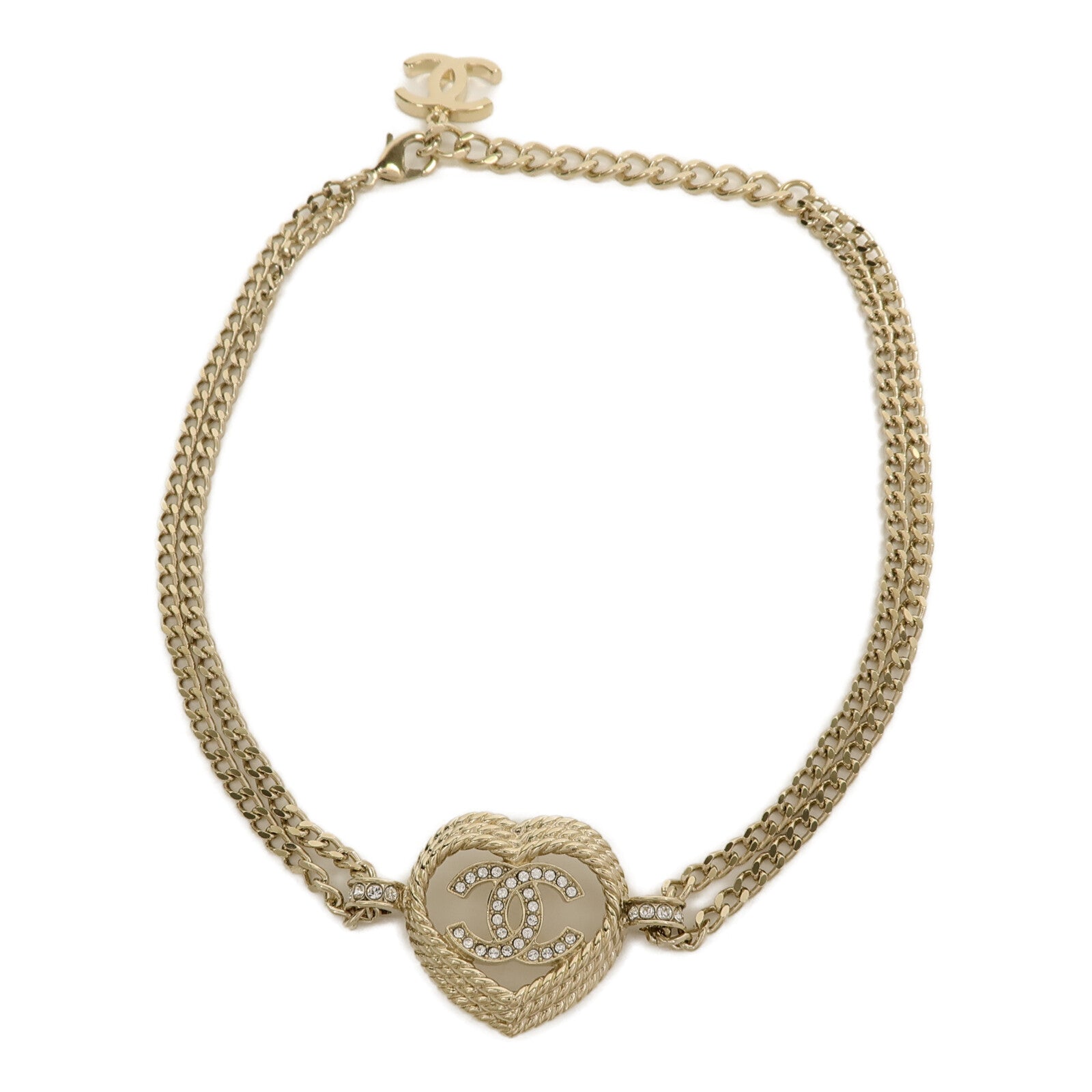 CHANEL 金屬Heart Necklace項鍊
