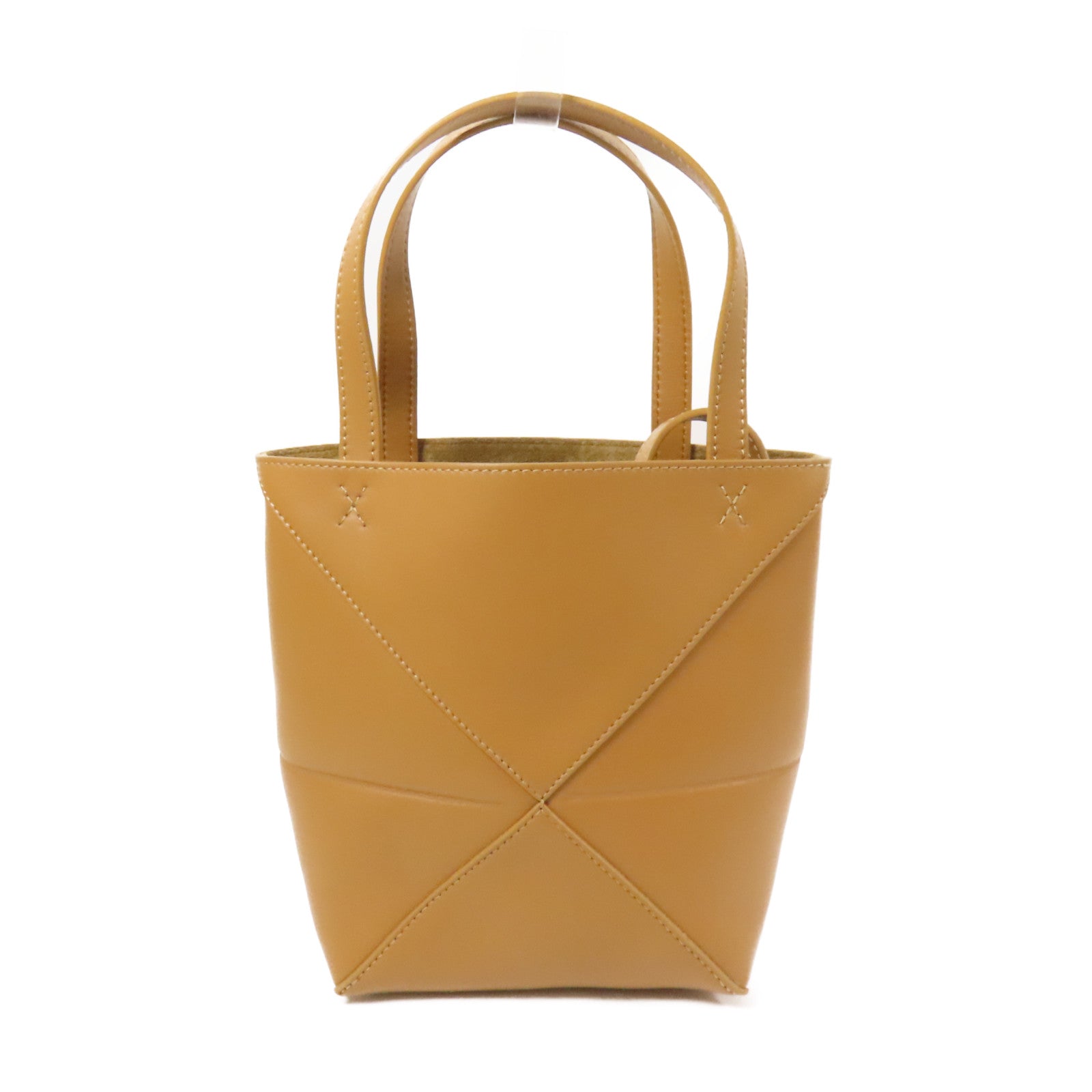 LOEWE 牛皮皮革Puzzle Mini Fold Bag金扣手挽肩背兩用袋