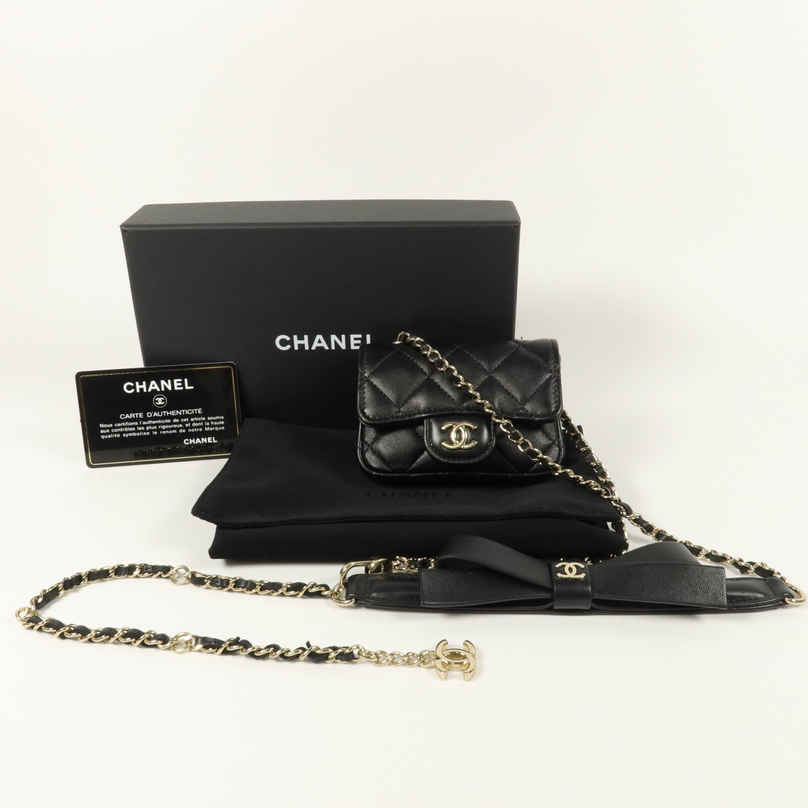 CHANEL 羊皮皮革Mini Waist Bag腰包