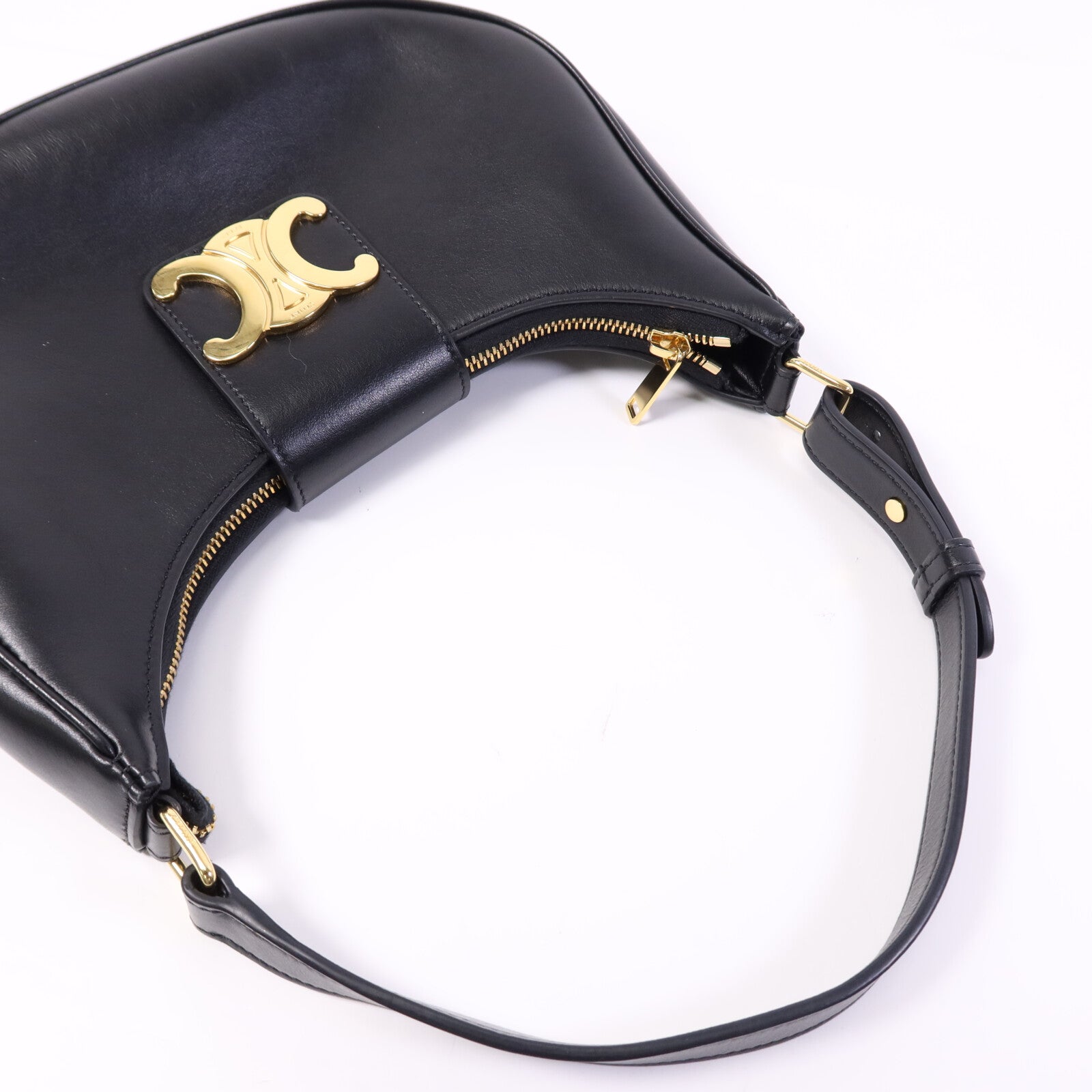 CELINE 牛皮皮革Ava Medium金扣肩背袋