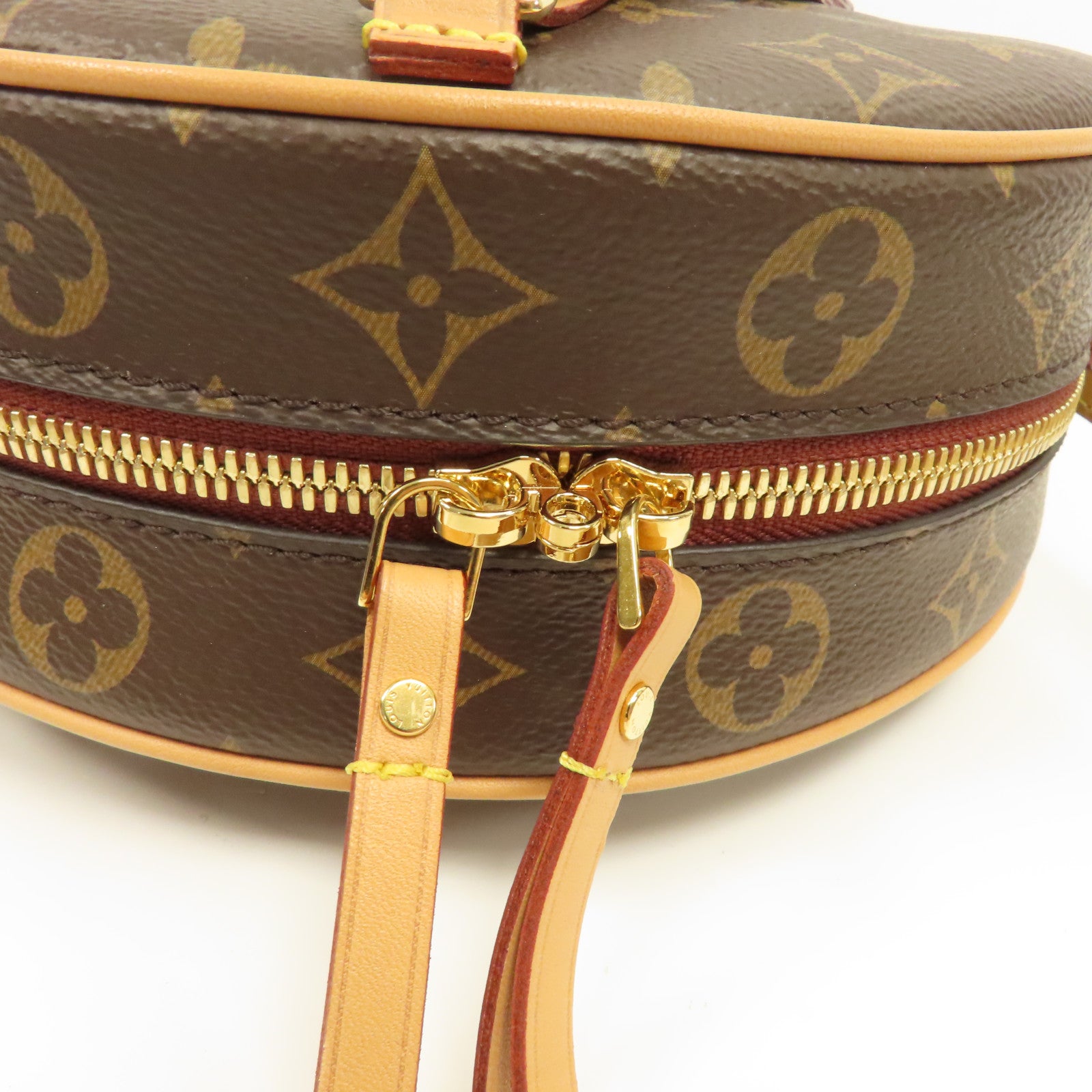 LOUIS VUITTON Monogram Boite Chapeau Souple MM金扣肩背袋啡色