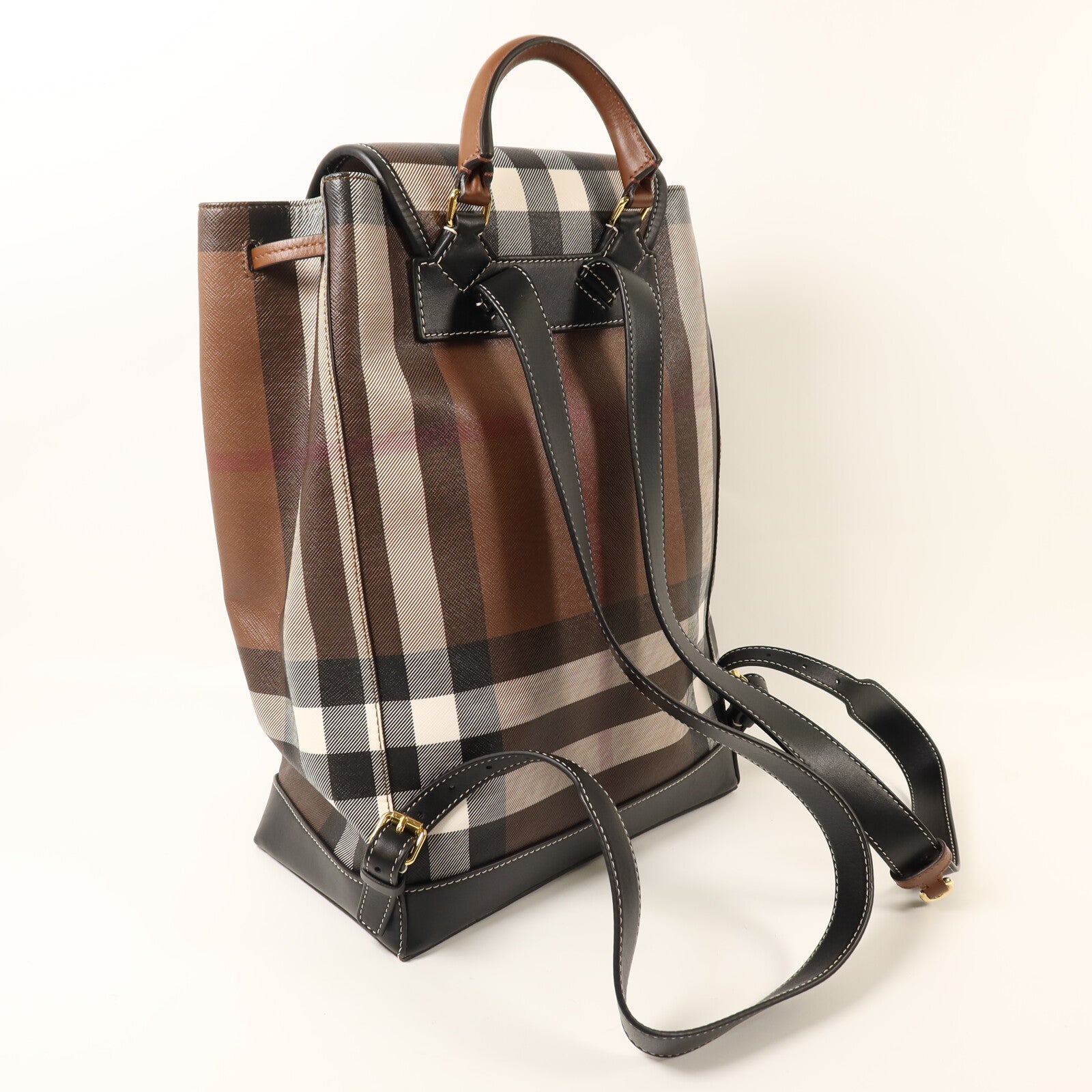 BURBERRY 塗層帆布BackPack金扣背包