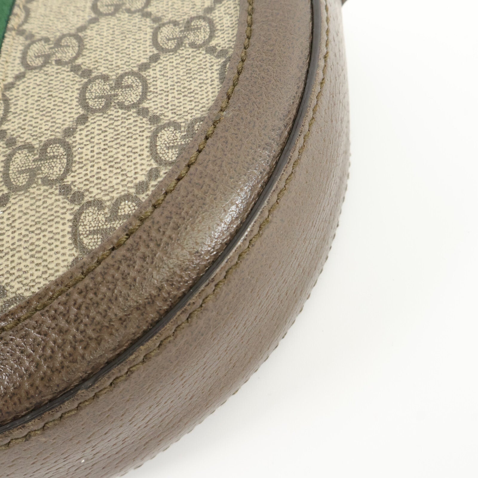 GUCCI 塗層帆布Ophidia Mini GG Round Bag鏈帶肩背袋