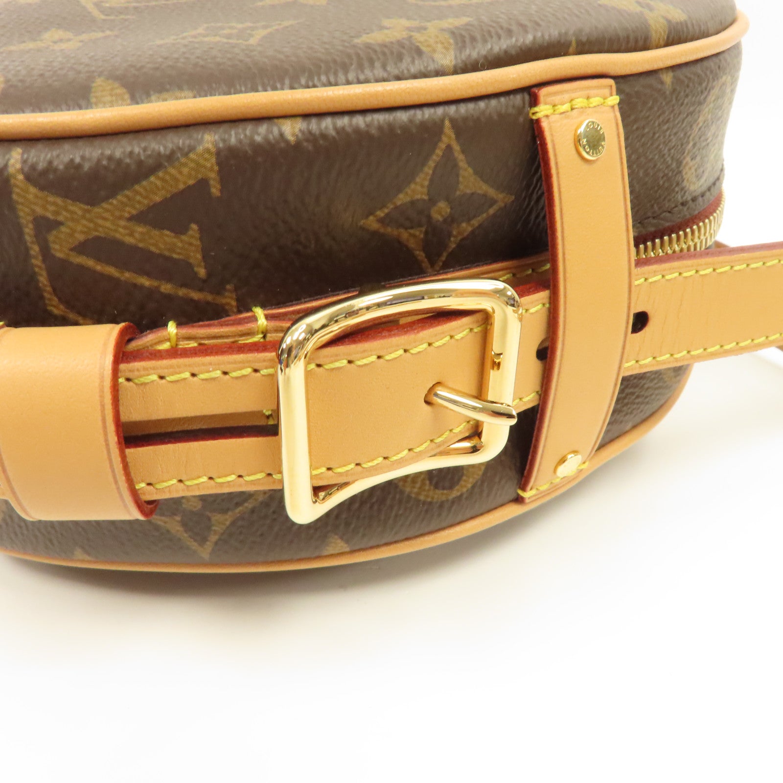 LOUIS VUITTON Monogram Boite Chapeau Souple MM金扣肩背袋啡色