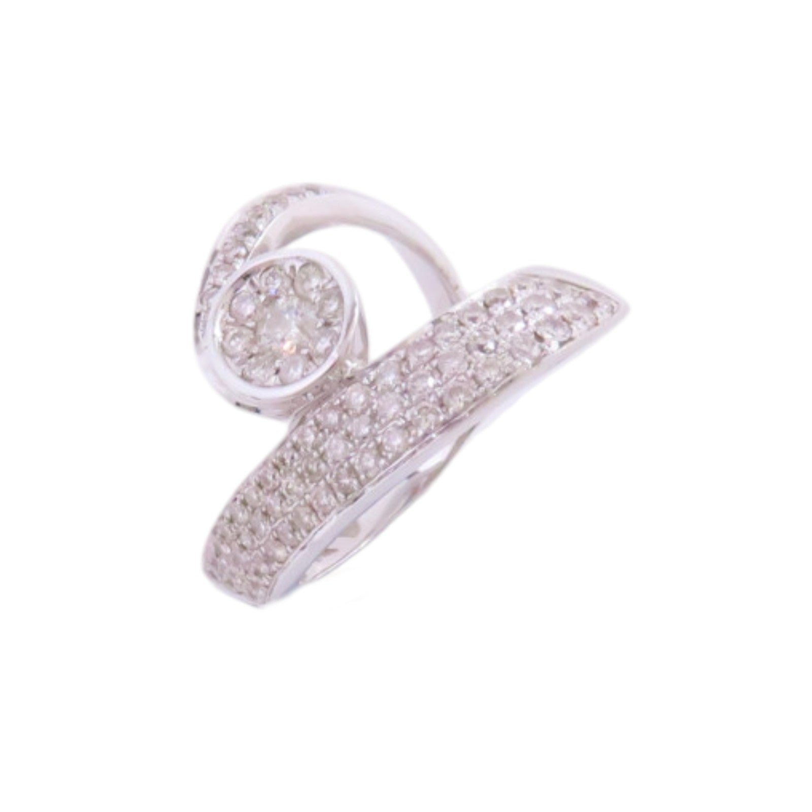 JEWELRY 18K白金/鑽石Diamond Ring戒指US#6.75