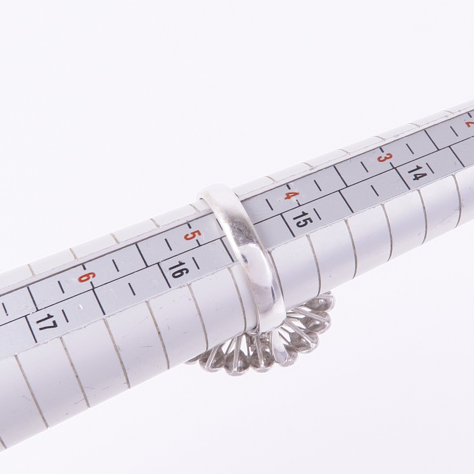 JEWELRY 14K白金Topaz Diamond Ring托帕石/鑽石戒指US#4.75