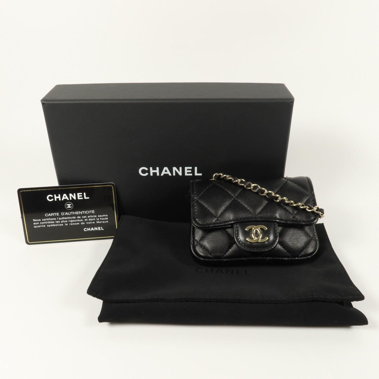CHANEL 羊皮皮革Mini Waist Bag腰包