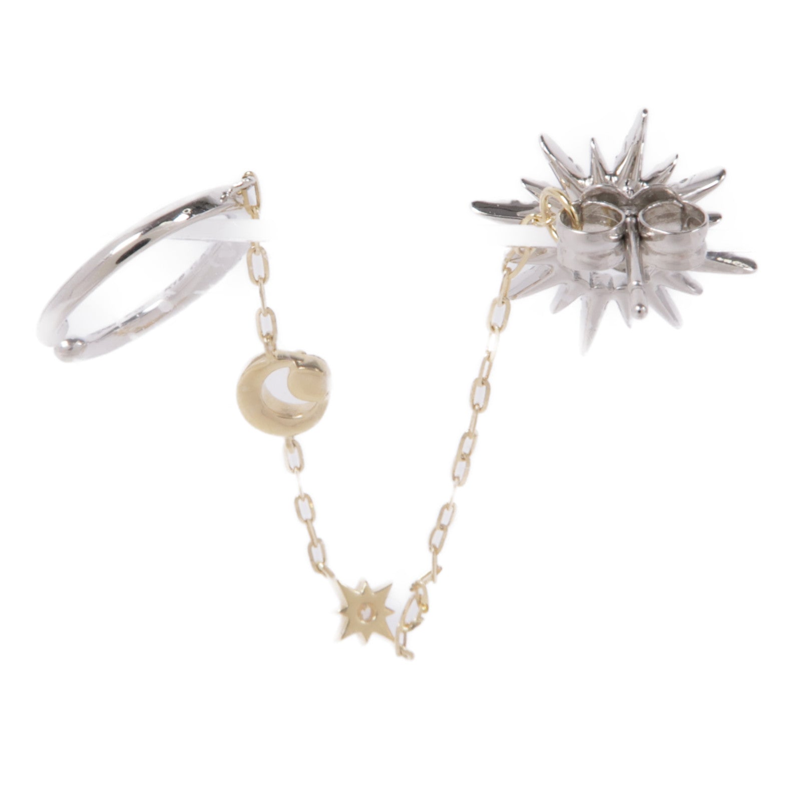 JEWELRY PT950鉑金/18K黃金Single Diamond Earring鑽石耳環