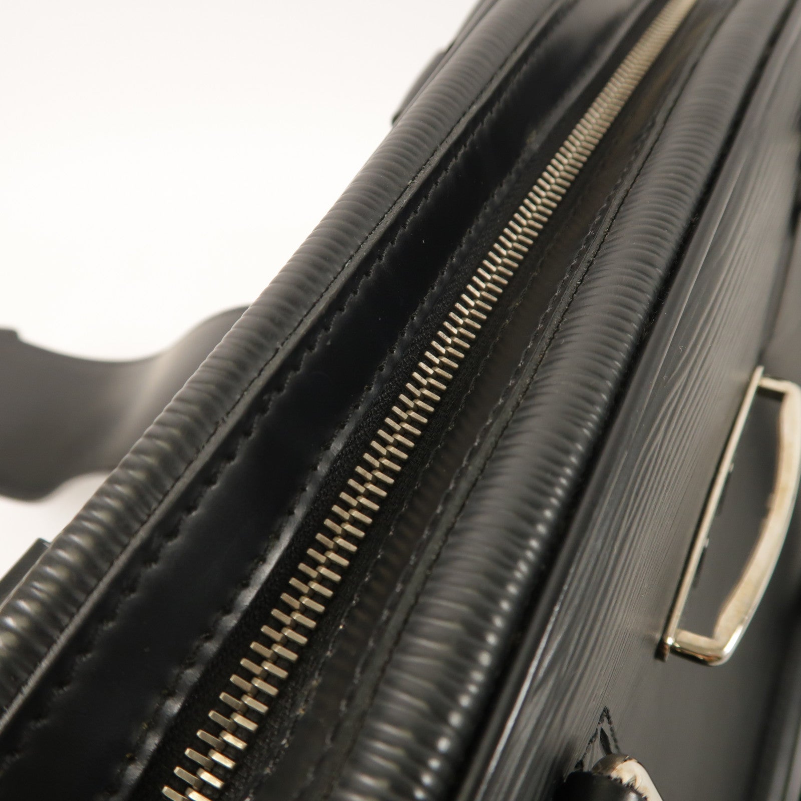 LOUIS VUITTON Epi Bowling Montaigne GM銀扣手挽袋