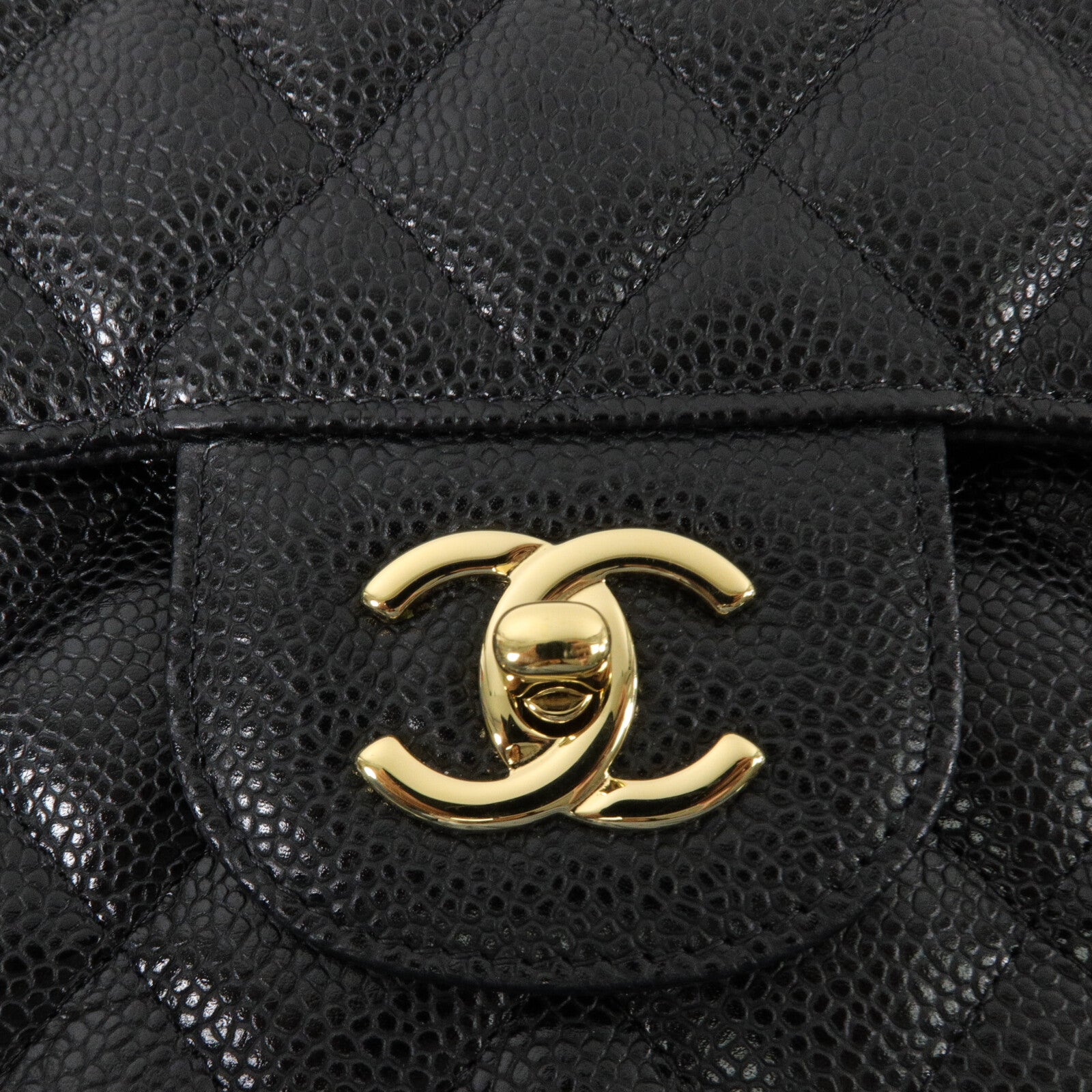 CHANEL 牛皮皮革Large Classic鏈帶肩背袋