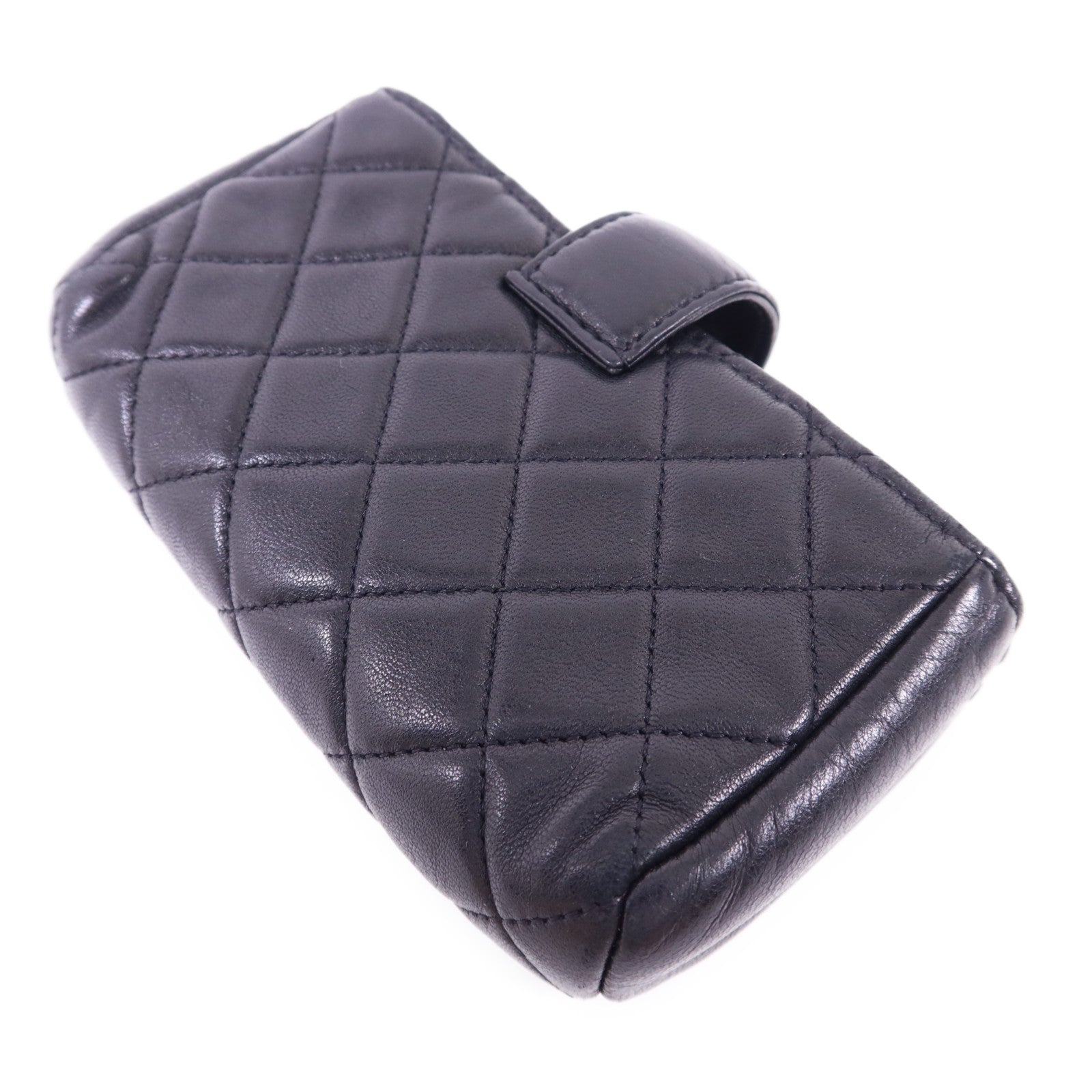 CHANEL 羊皮皮革Card Case銀扣卡片套