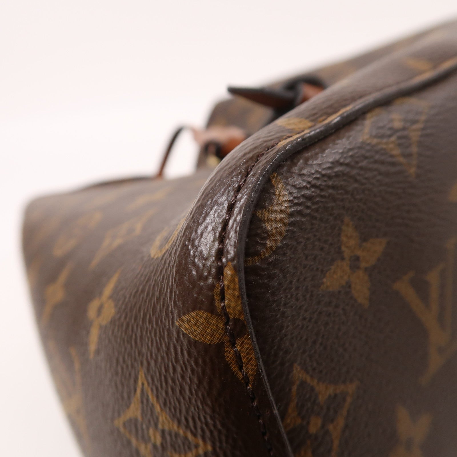 LOUIS VUITTON Monogram NeoNoe MM金扣肩背袋棕色