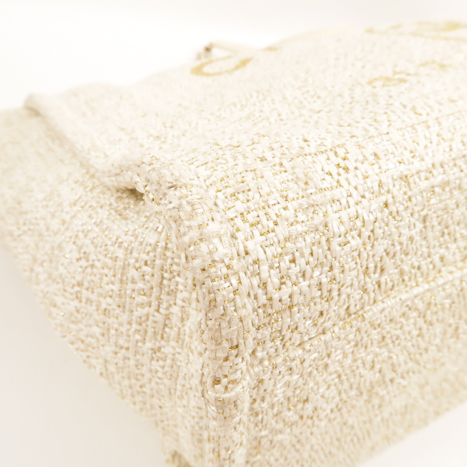 CHANEL 帆布Deauville Tote Bag鏈帶手挽袋