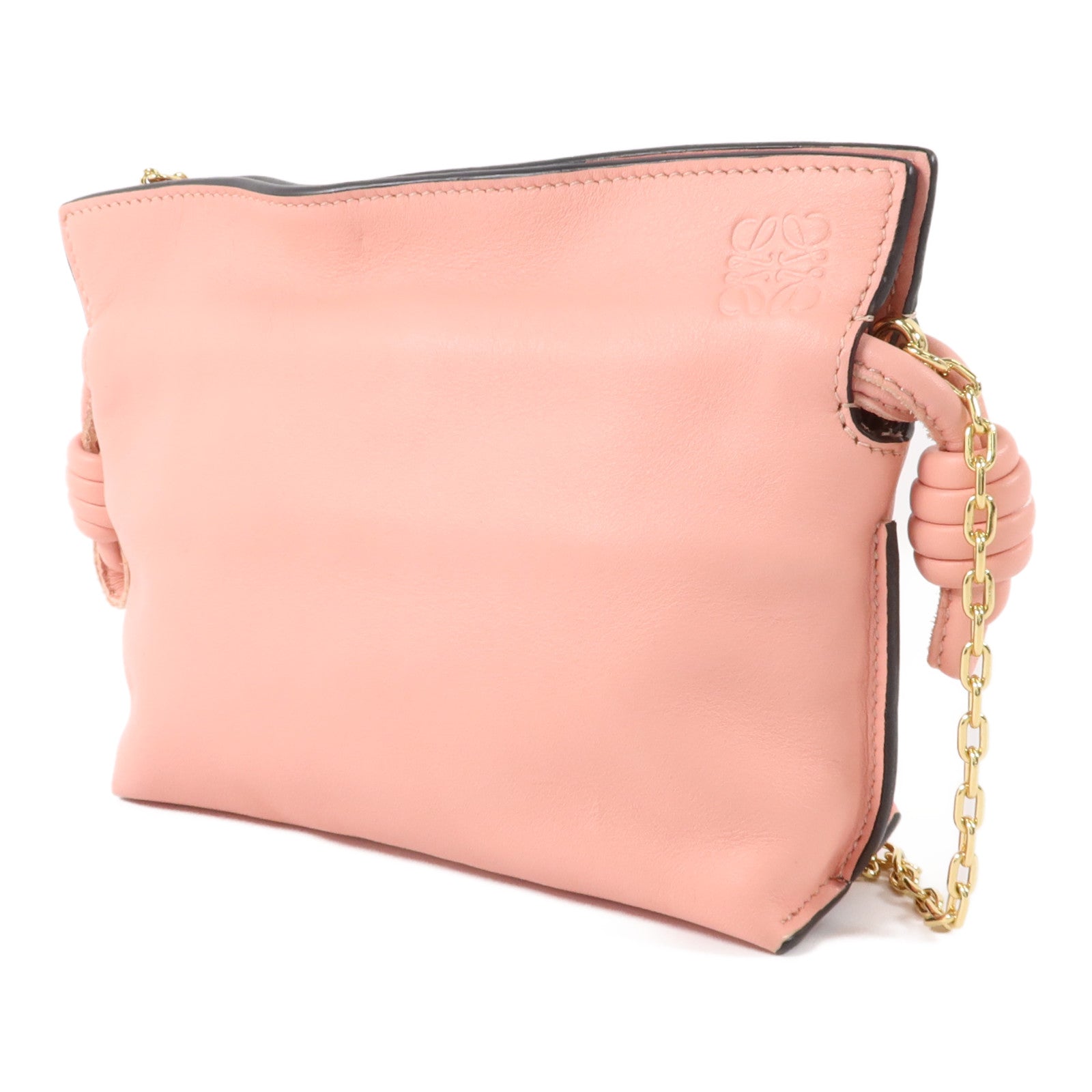 LOEWE 牛皮皮革Nano Flamenco鏈帶肩背袋