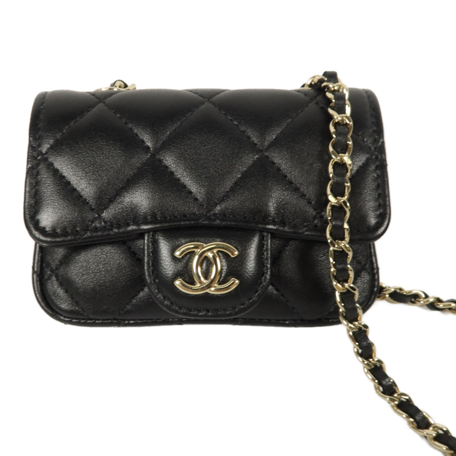 CHANEL 羊皮皮革Mini Waist Bag腰包