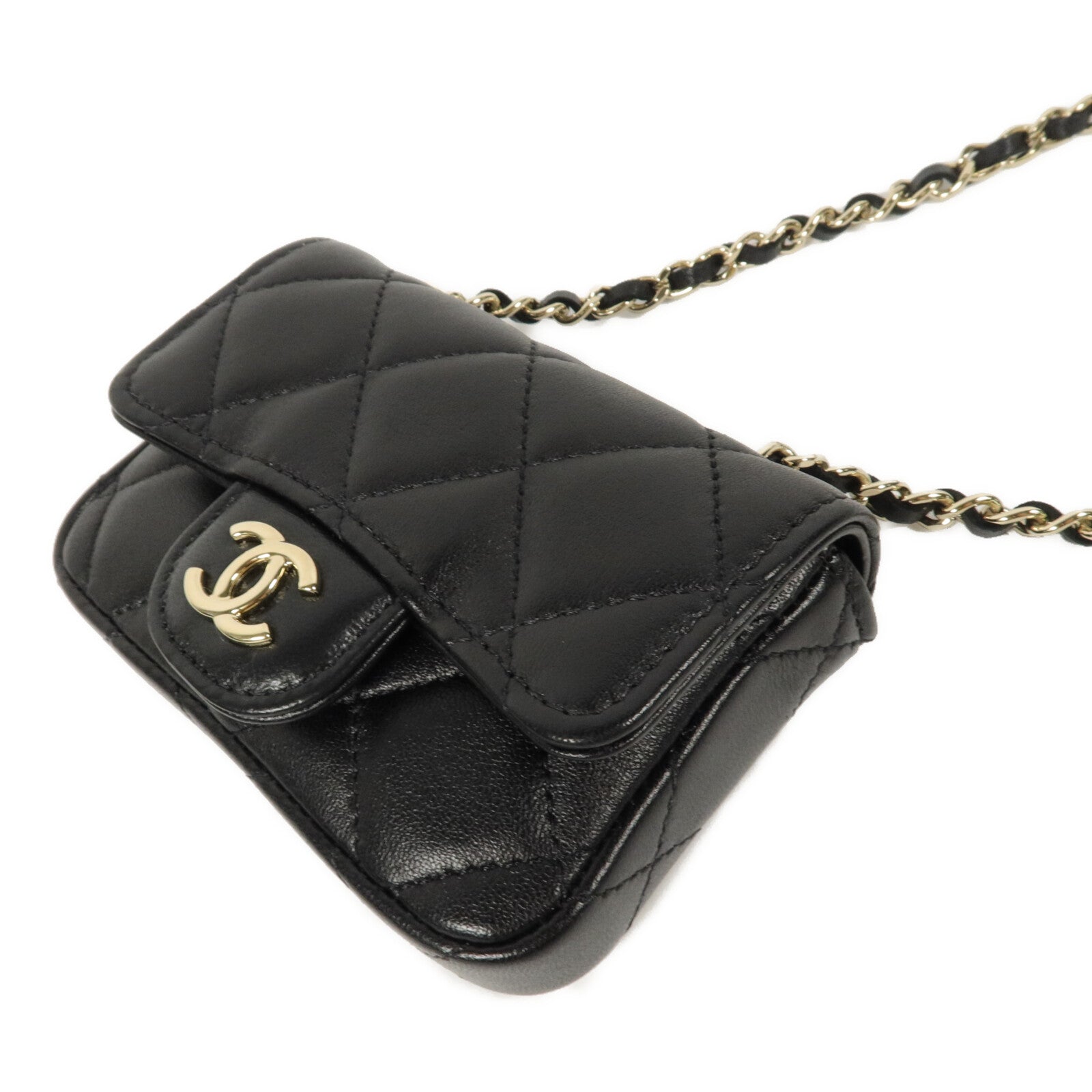 CHANEL 羊皮皮革Mini Waist Bag腰包