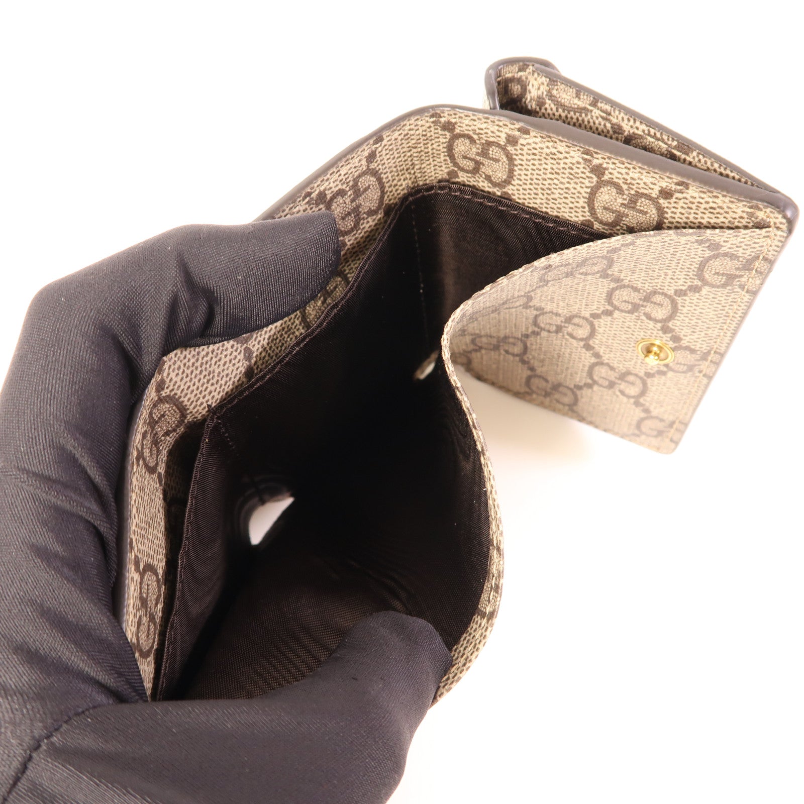 GUCCI 塗層帆布Gucci x Balenciaga Wallet金扣