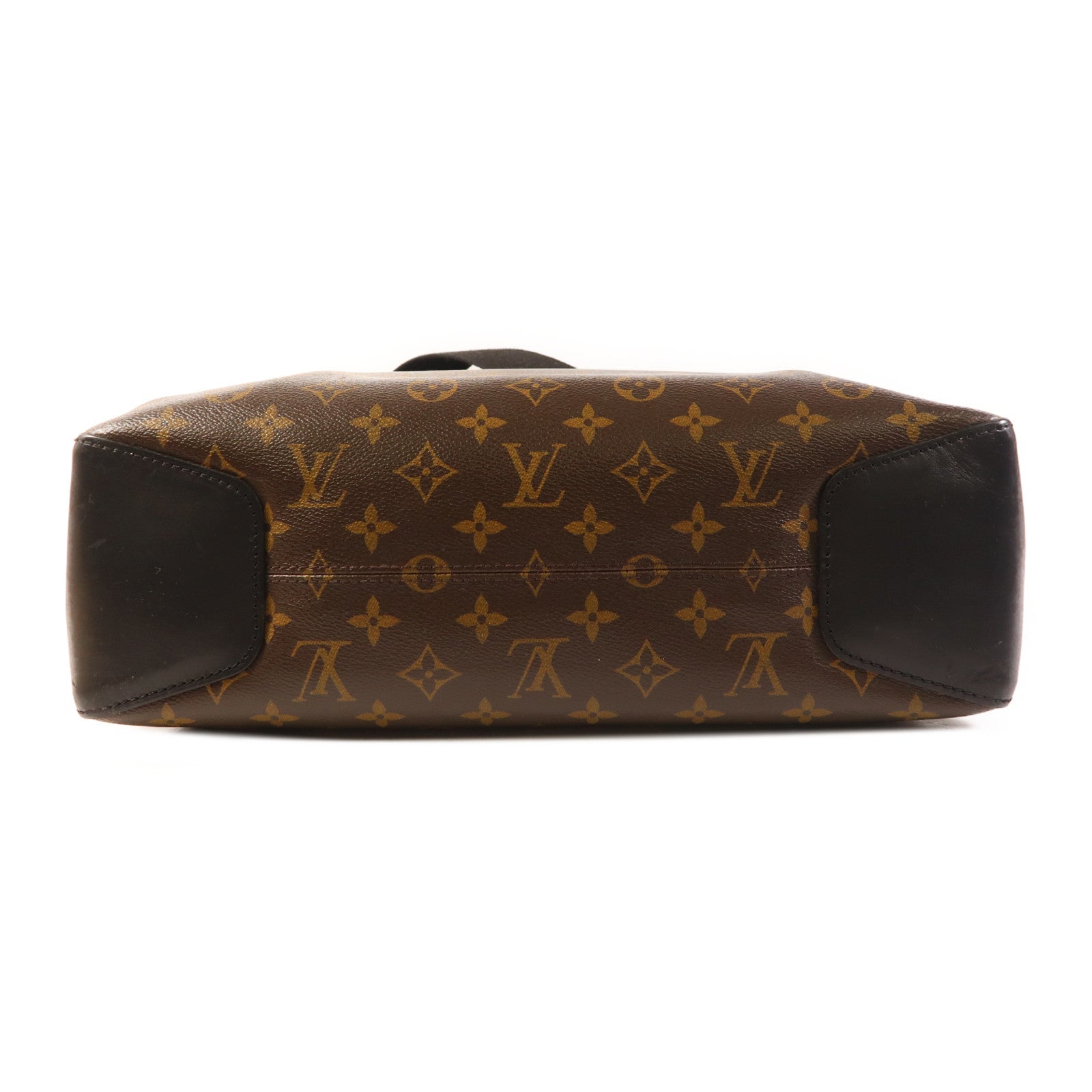 LOUIS VUITTON Monogram Macassar Shoulder Bag銀扣肩背袋