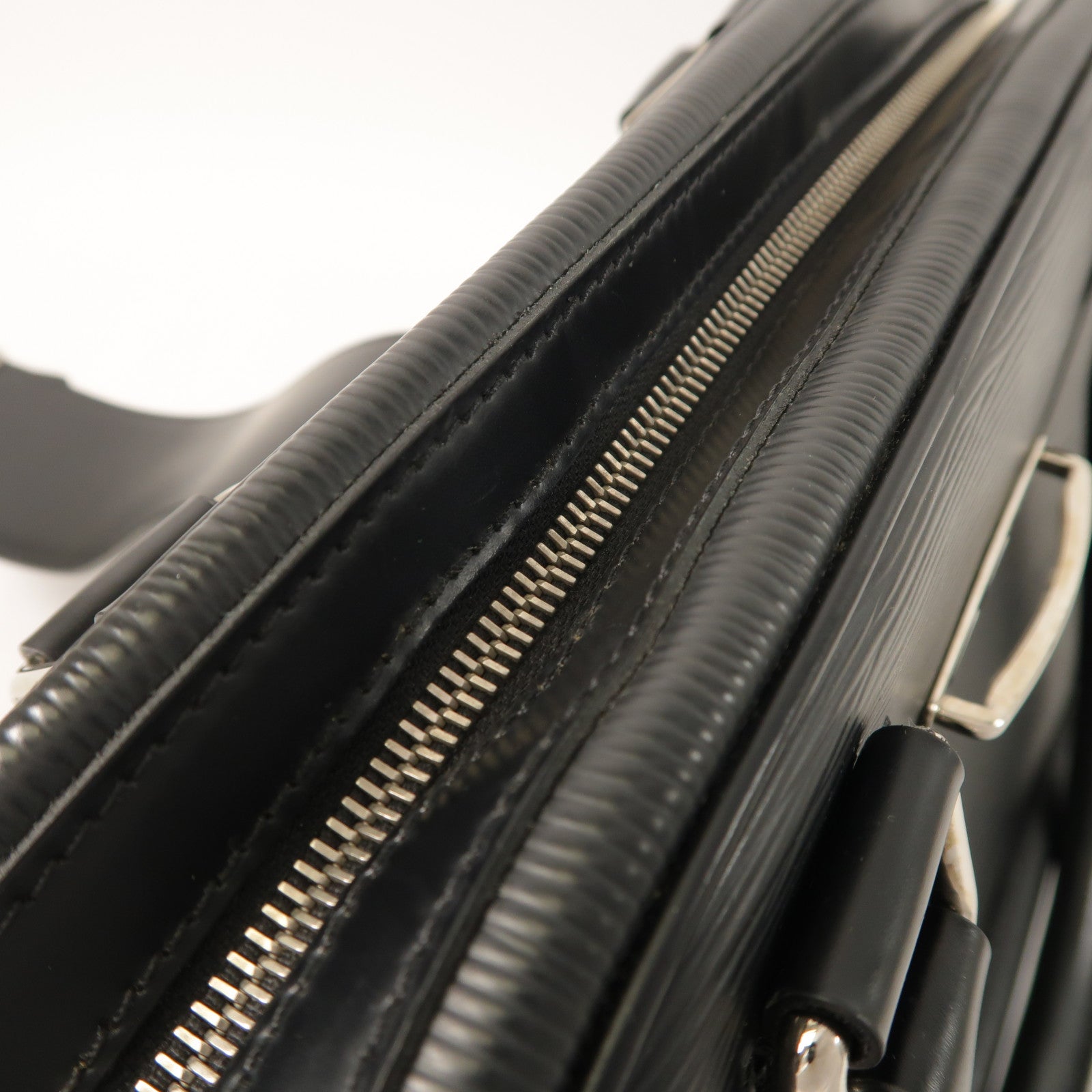 LOUIS VUITTON Epi Bowling Montaigne GM銀扣手挽袋