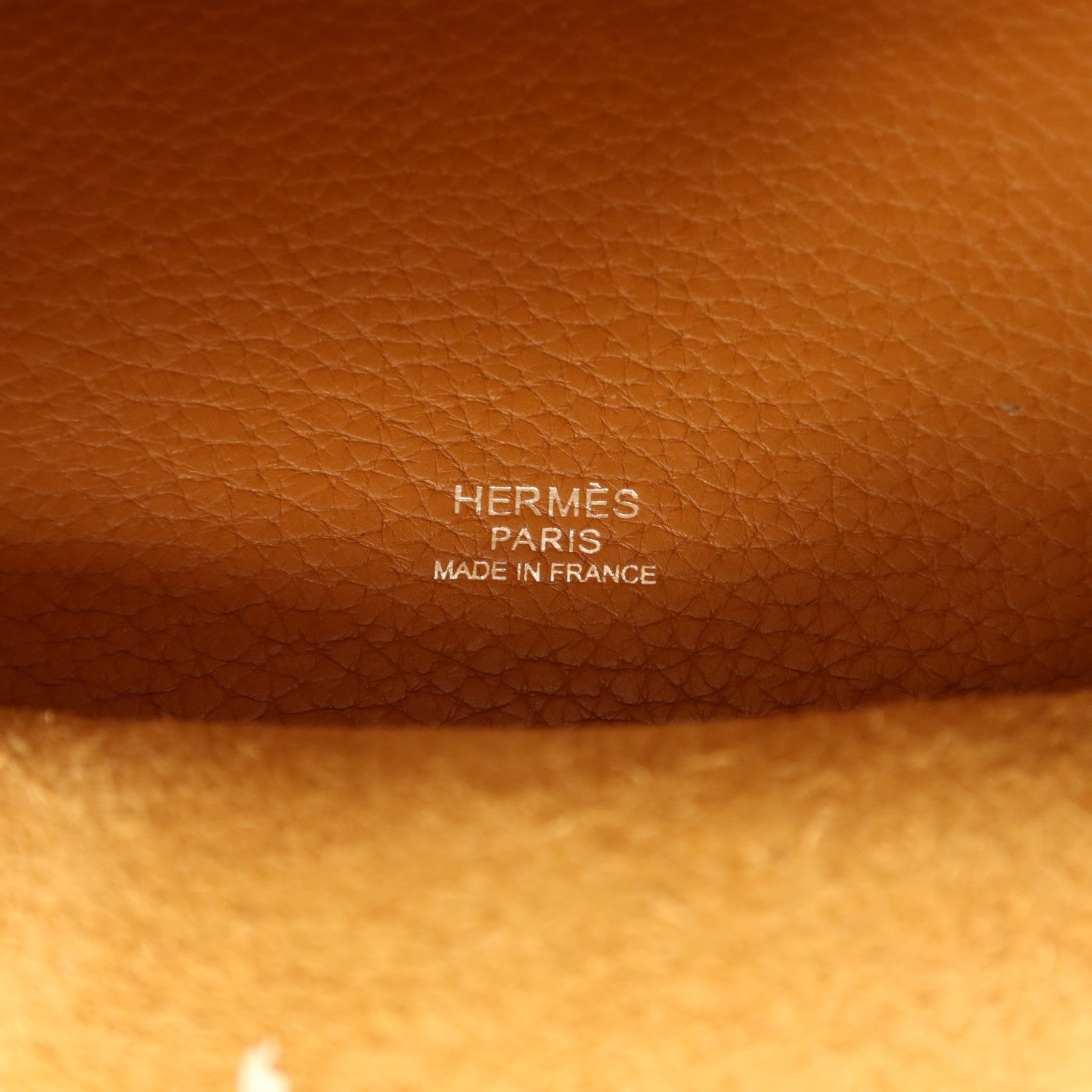 HERMES Clemence皮革Picotin PM銀扣手挽袋Gold