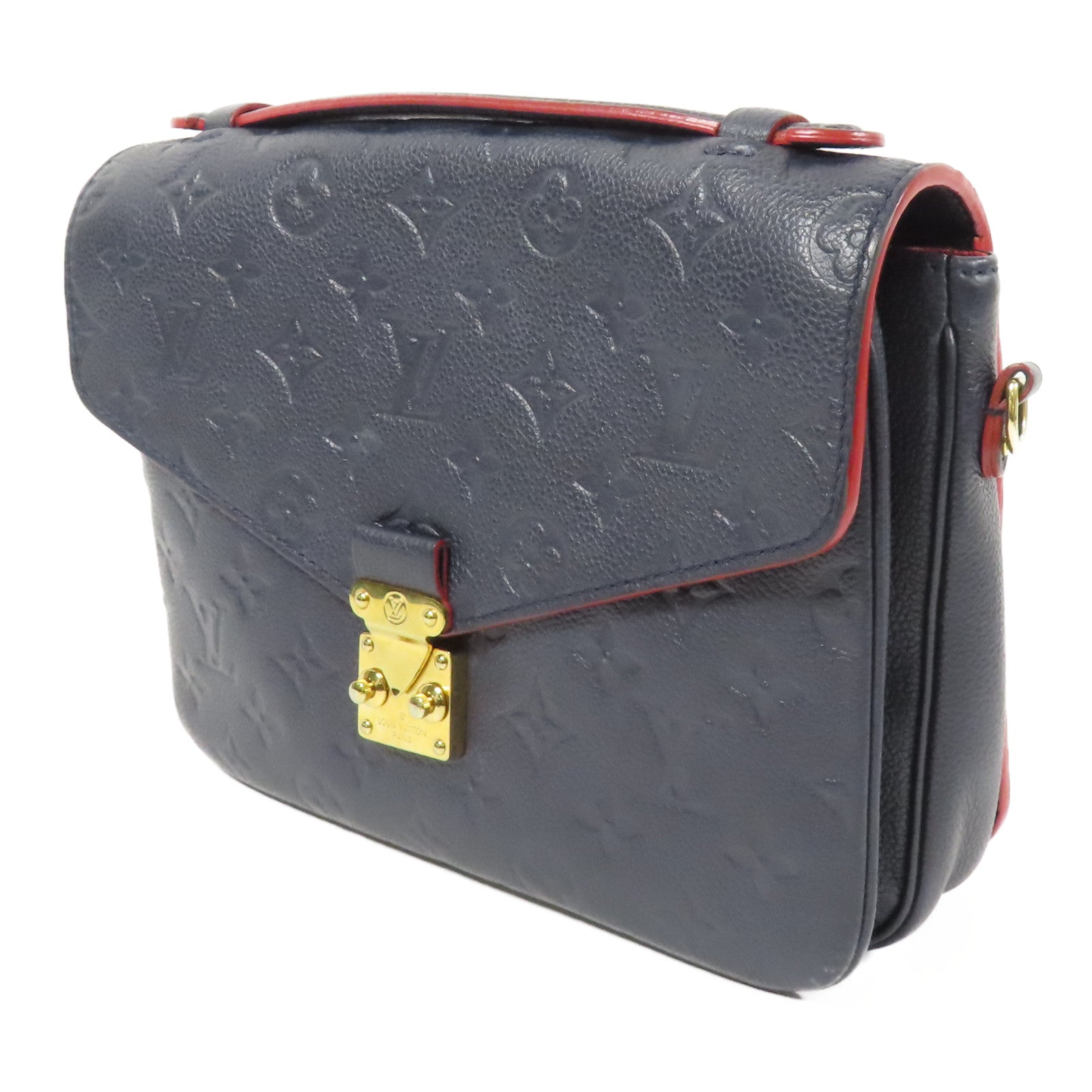 LOUIS VUITTON Monogram Empreinte Pochette Metis金扣手挽肩背兩用袋