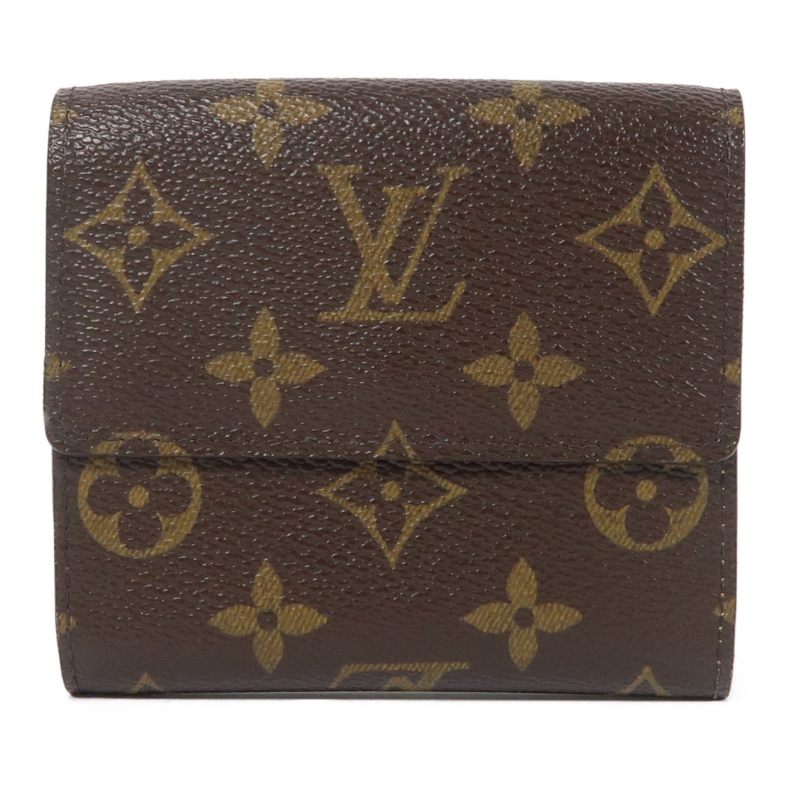 LOUIS VUITTON Monogram Portefeuille Elise金扣錢包棕色