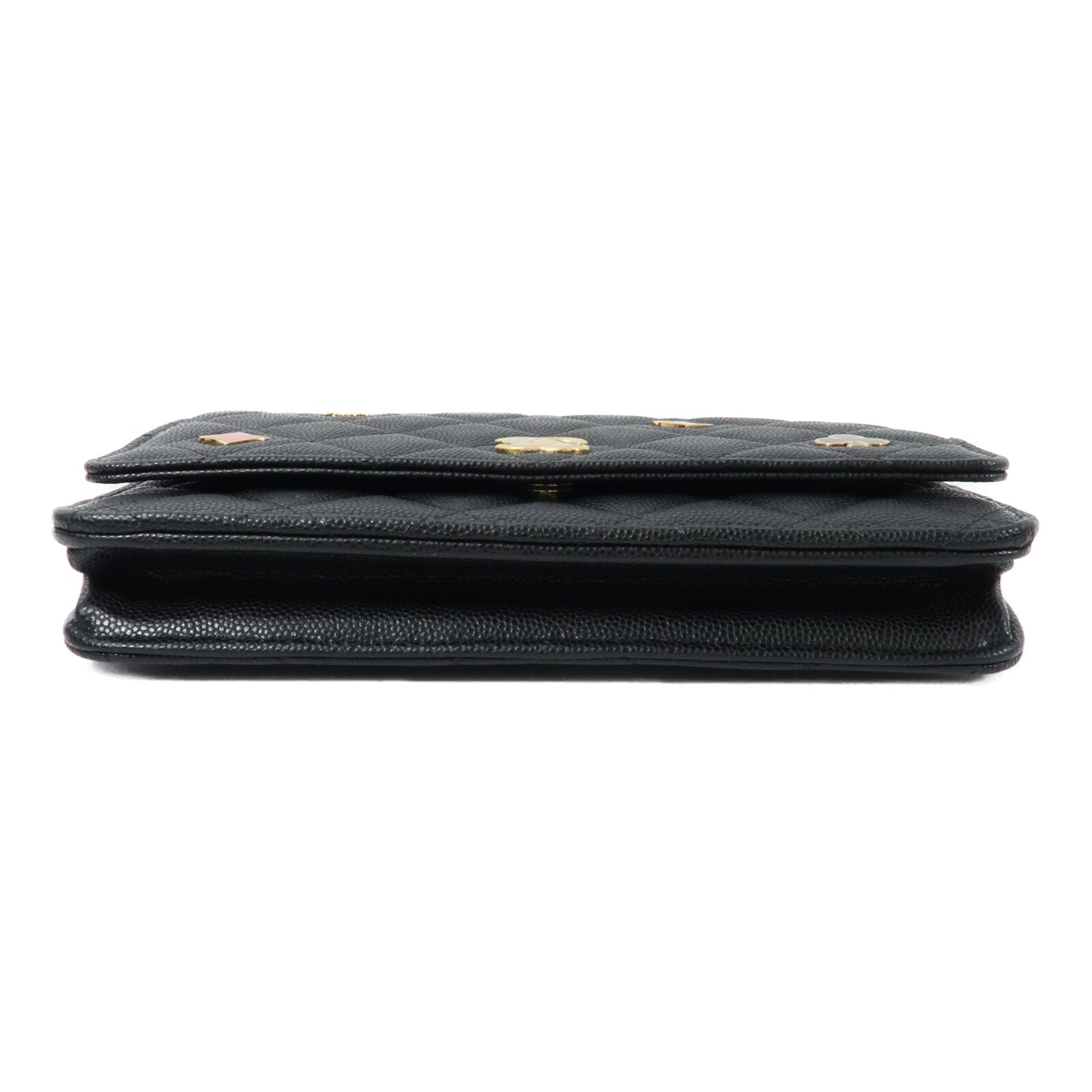 CHANEL 牛皮皮革WOC Wallet On Chain鏈帶肩背袋
