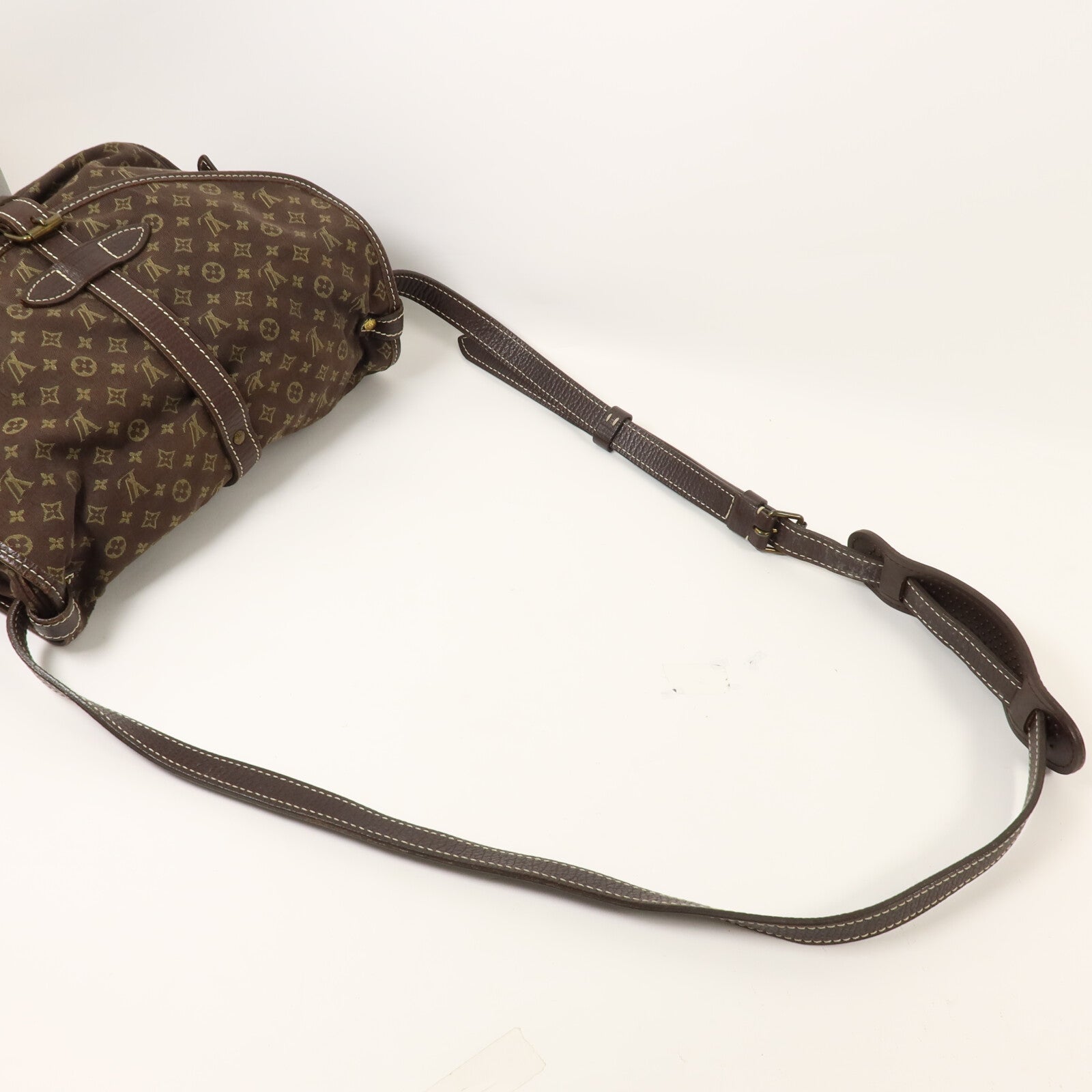 LOUIS VUITTON Monogram Mini Lin Saumur肩背袋