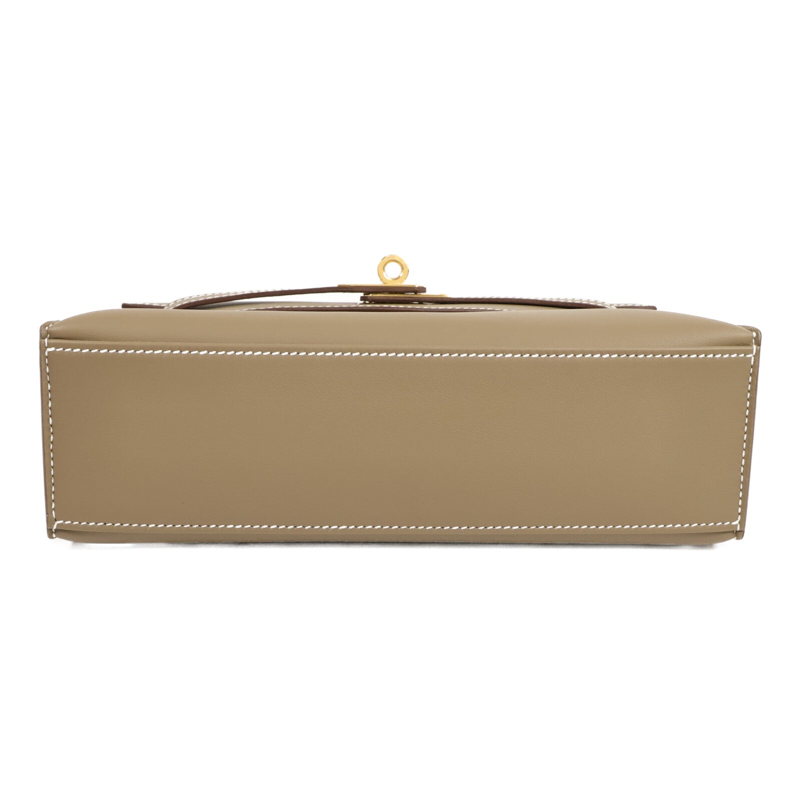 HERMES Veau Swift皮革Kelly Pochette手挽袋Etoupe