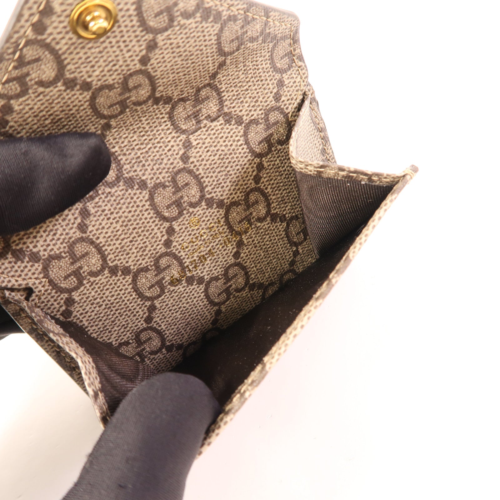 GUCCI 塗層帆布Gucci x Balenciaga Wallet金扣