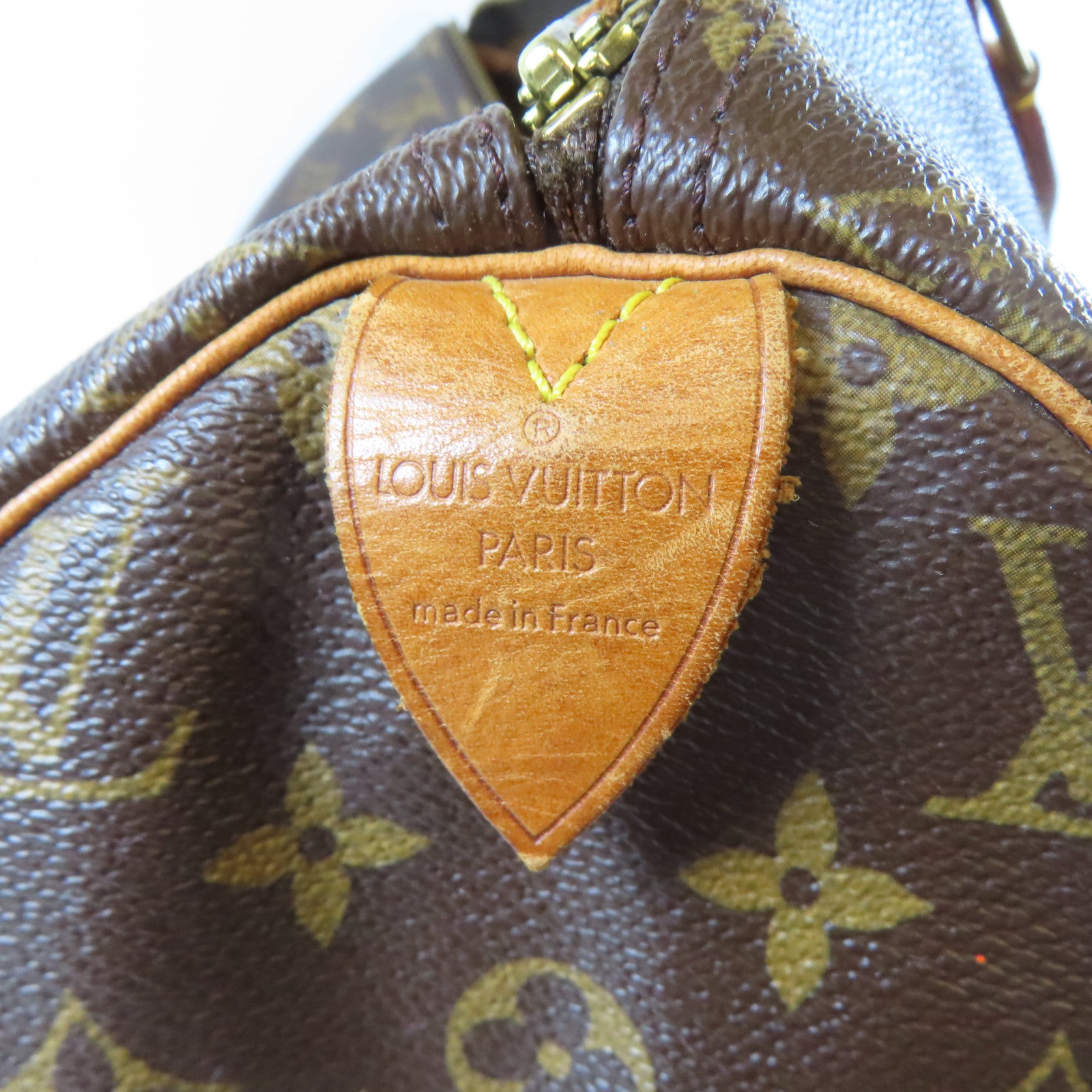 LOUIS VUITTON Monogram Speedy 40金扣手挽袋啡色