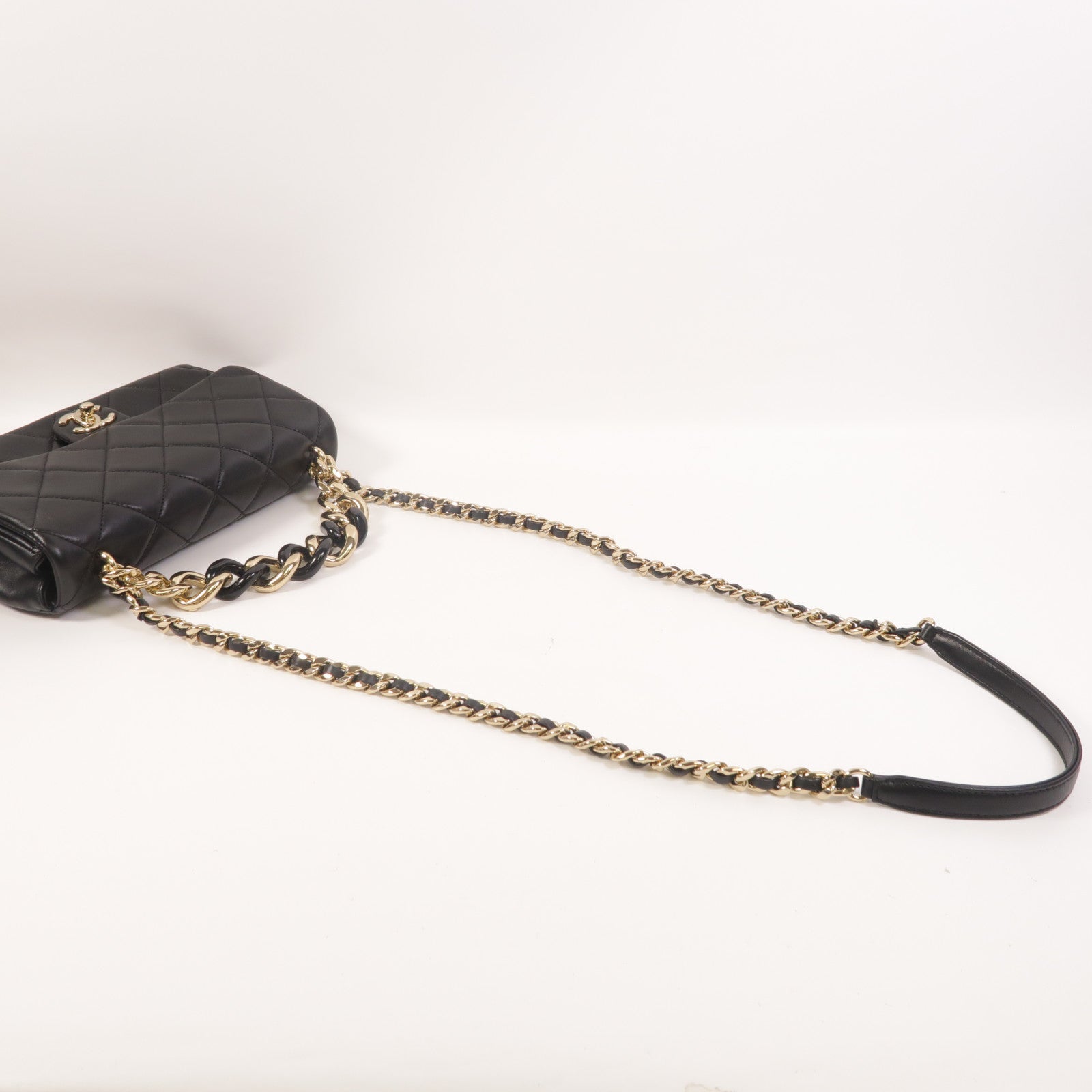 CHANEL 羊皮皮革2 Way Shoulder手挽肩背兩用袋