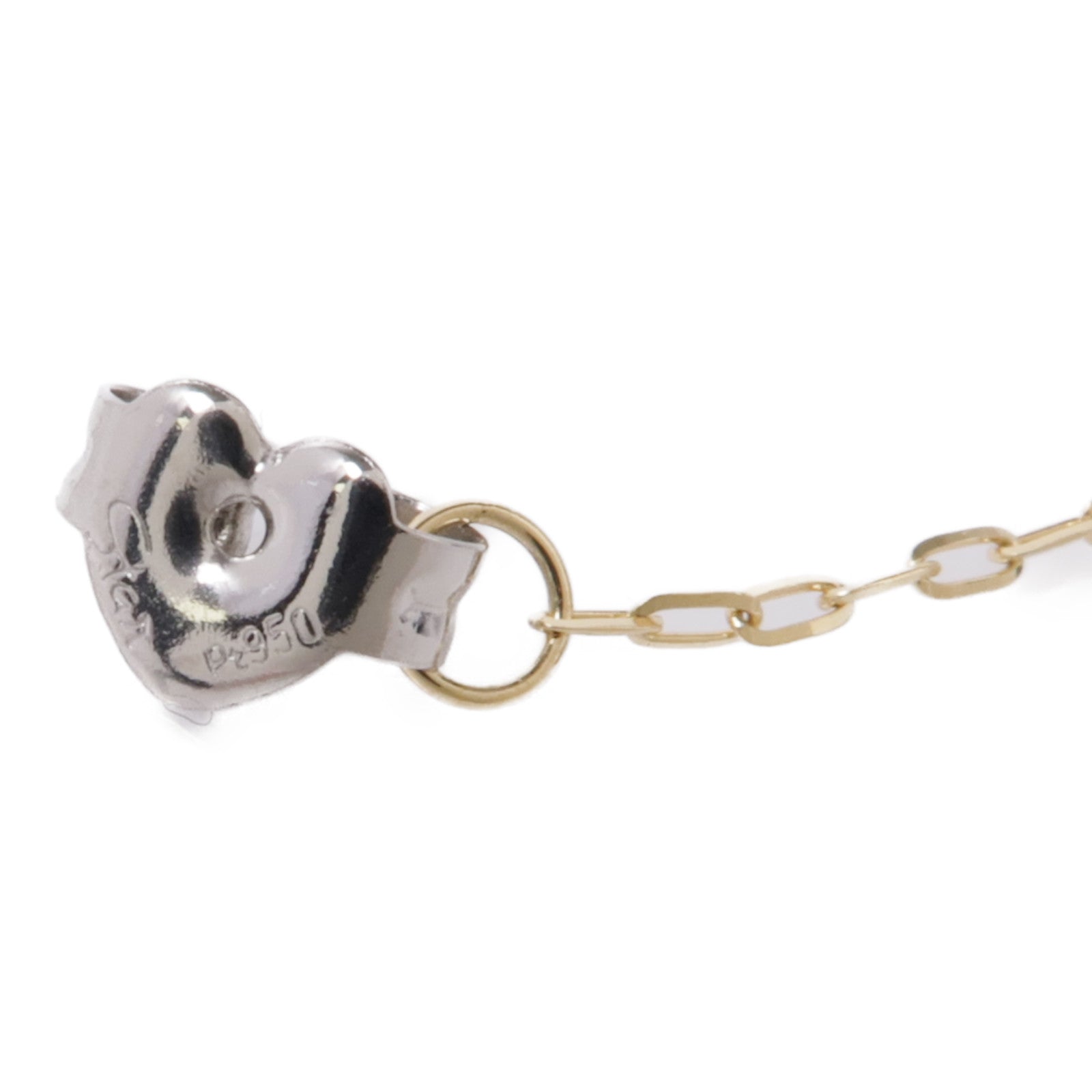 JEWELRY PT950鉑金/18K黃金Single Diamond Earring鑽石耳環