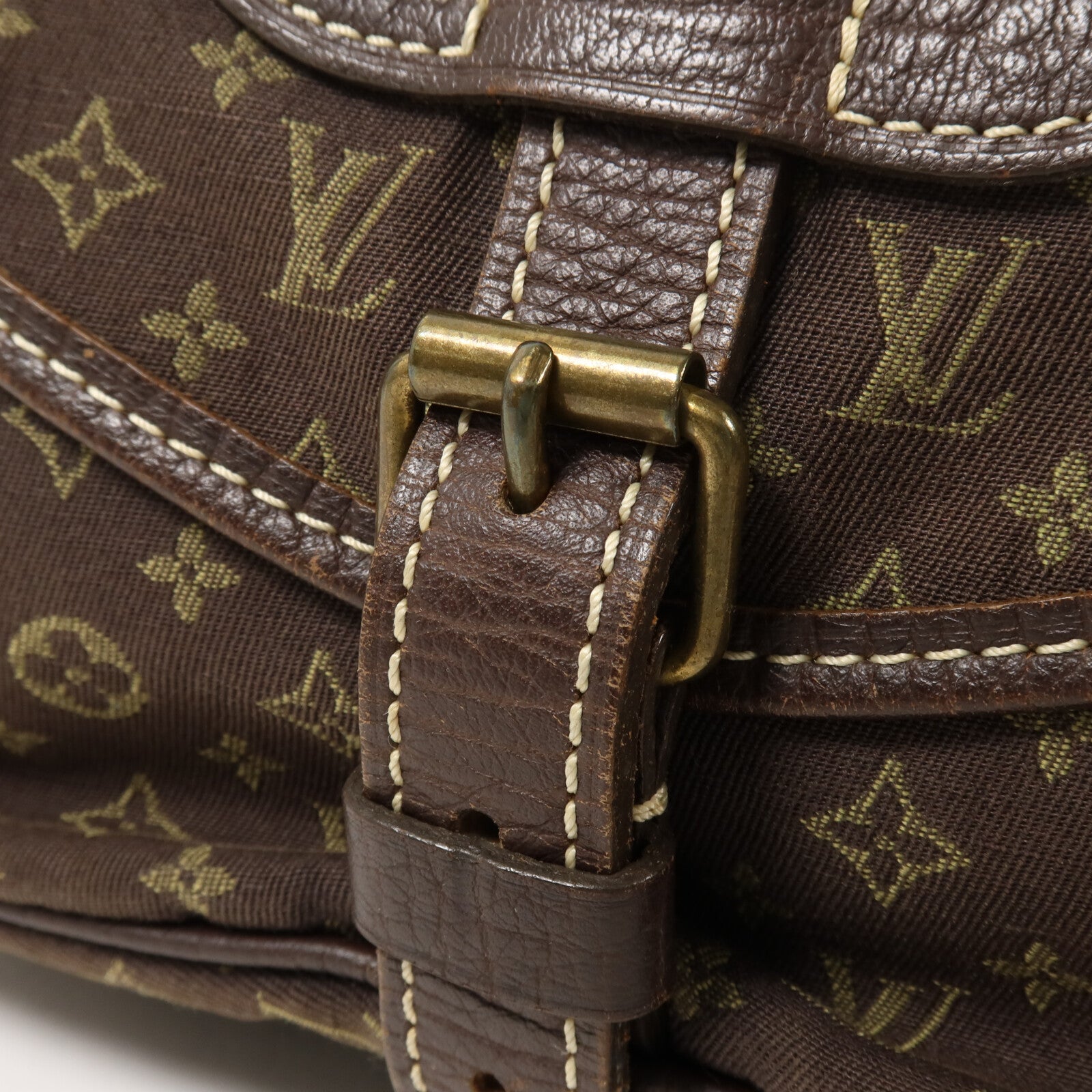LOUIS VUITTON Monogram Mini Lin Saumur肩背袋