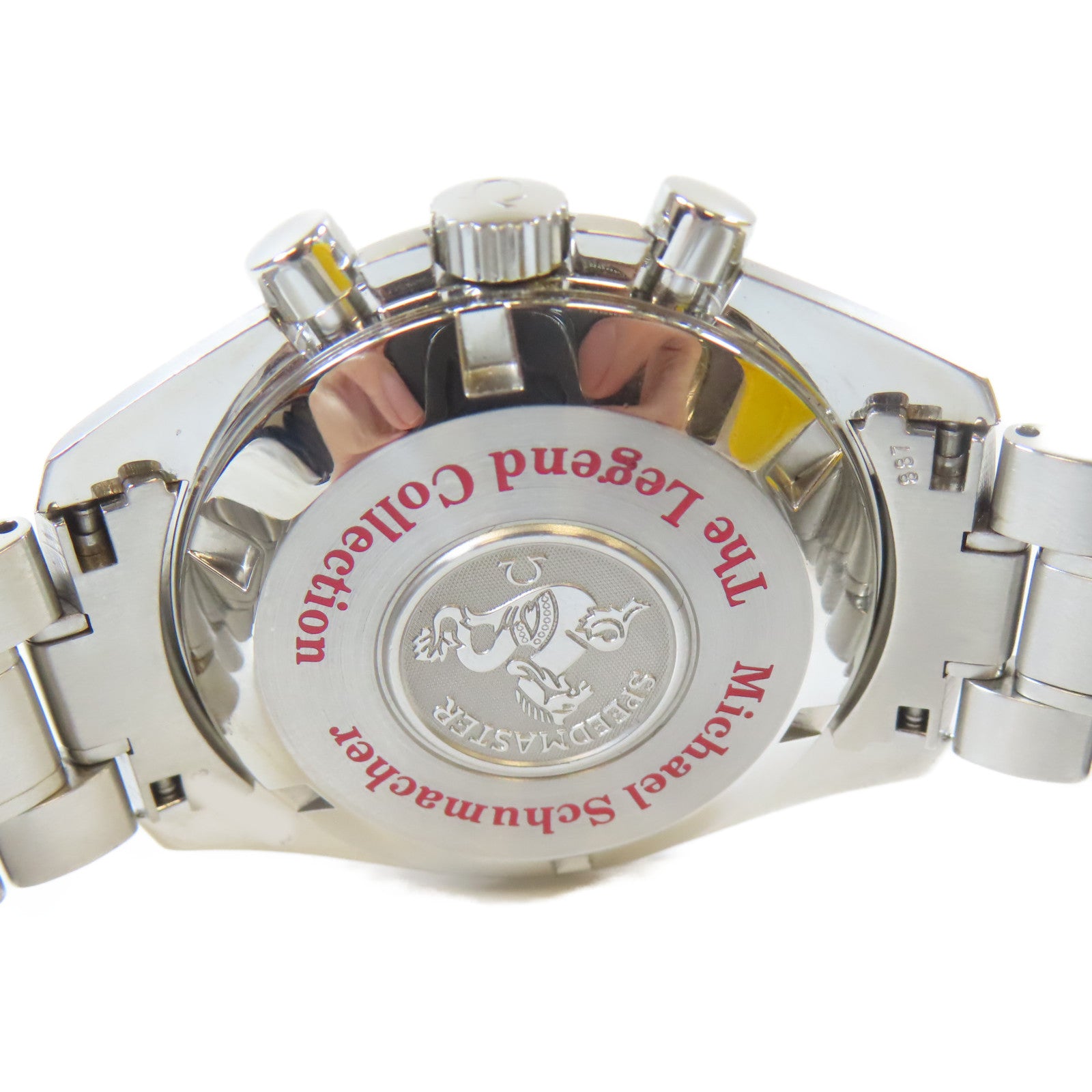 OMEGA Speedmaster不鏽鋼手錶自動機芯紅色
