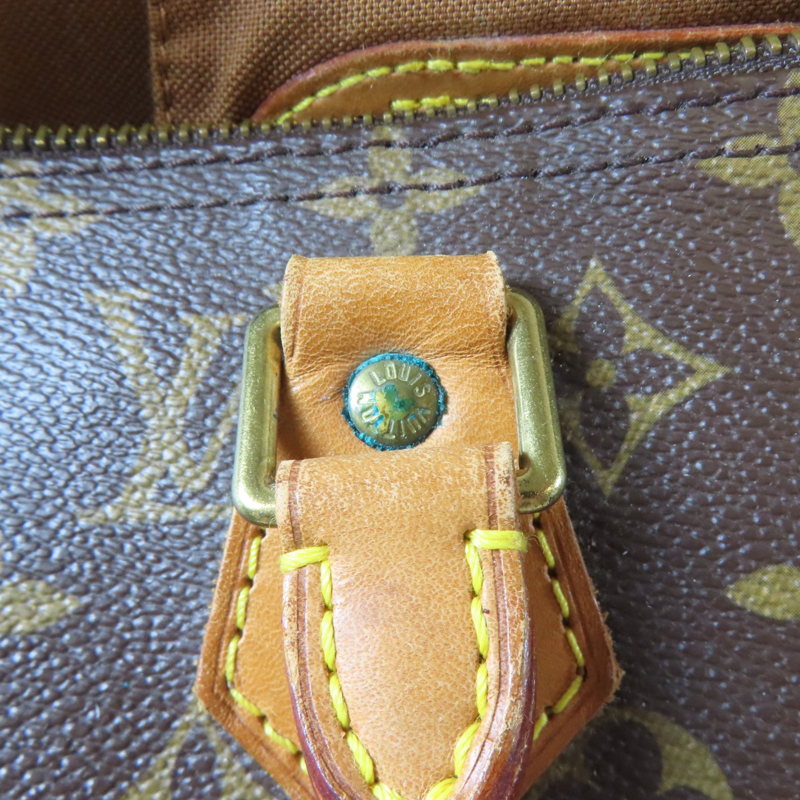 LOUIS VUITTON Monogram Speedy 40金扣手挽袋啡色